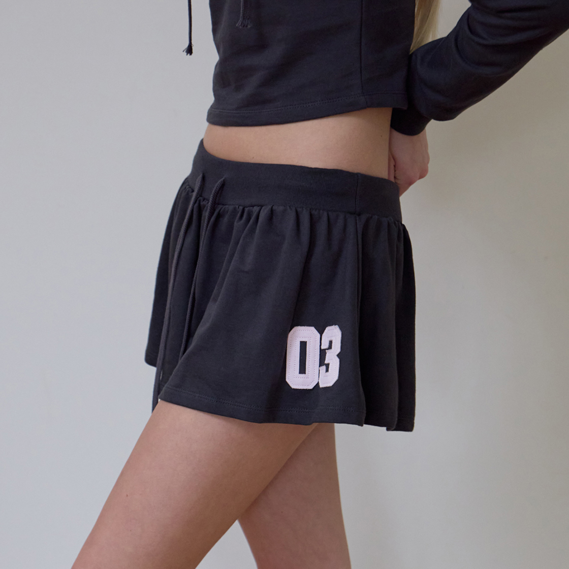 로제프란츠 패치워크 미니 스커트 [차콜](Rosefrantz Patchwork Mini Skirt [Charcoal]) - 6
