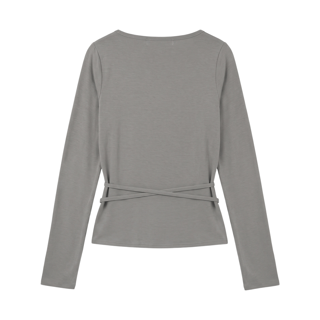 분트 드레이프 스트랩 타이 롱슬리브 베이지(VOONT Drape Strap Tie Long Sleeve (BEIGE)) - 2