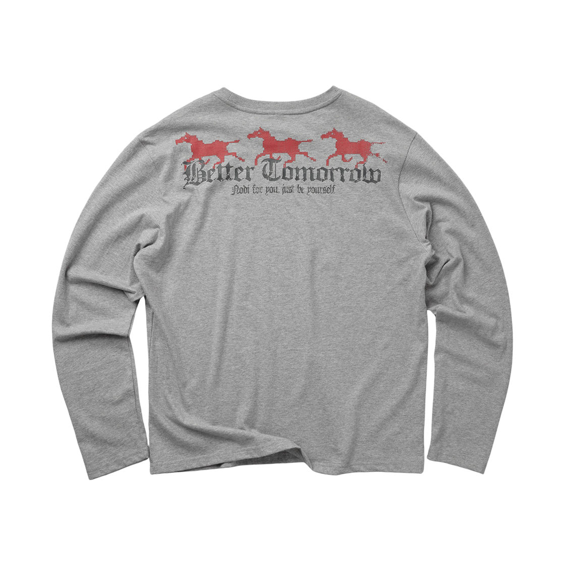 노디 보이드 러너 롱슬리브 멜란지 그레이(NODI Void Runner Long sleeve melange gray) - 2