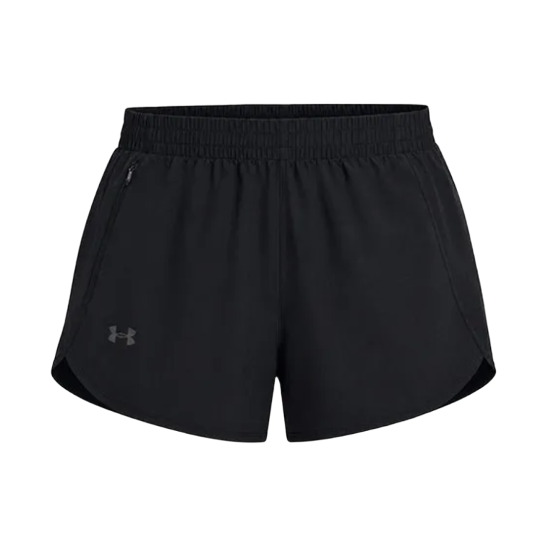 1383166-004 (W) Under Armour Fly-By 3.5 Inch Shorts Black
