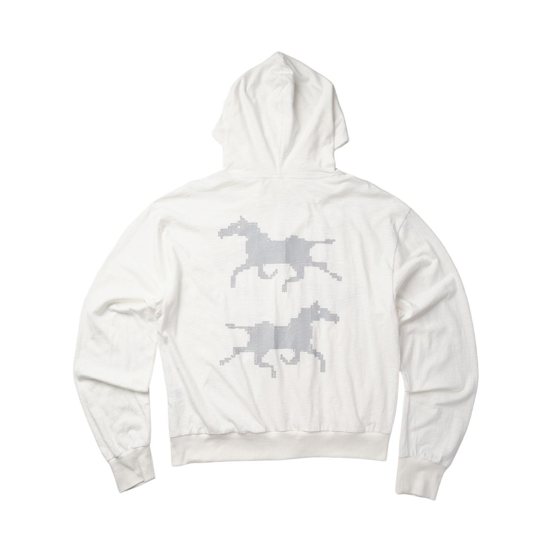 노디 시스템 에러 슬럽 라이트 후드 집업 아이보리(NODI System Error Slub Light Hood zip up ivory) - 2