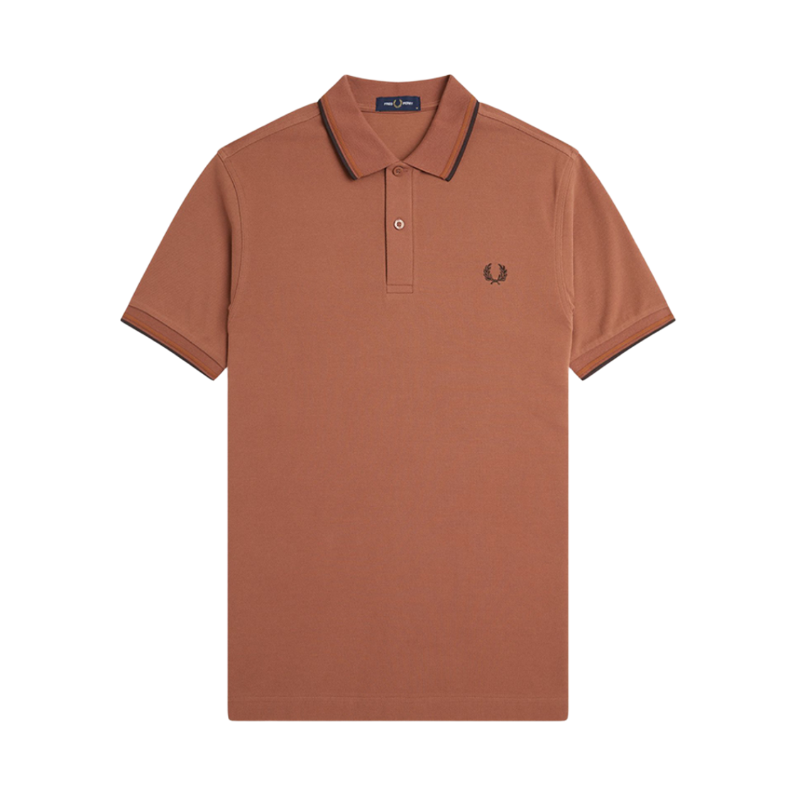 AFPM2513600-Y39 Fred Perry Twin Tipped Fred Perry Shirt Cinnamon/Nut Flake/Carringtonroadbrick
