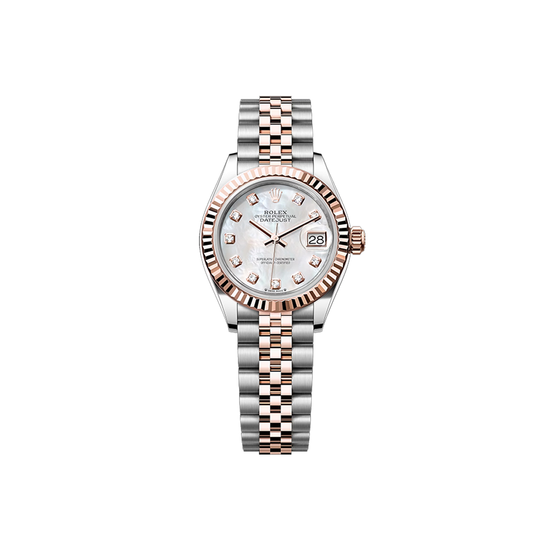 IT5H2LRDGW42 Rolex Datejust 28-279171 Mother of Pearl 10P Jubilee No. 8051