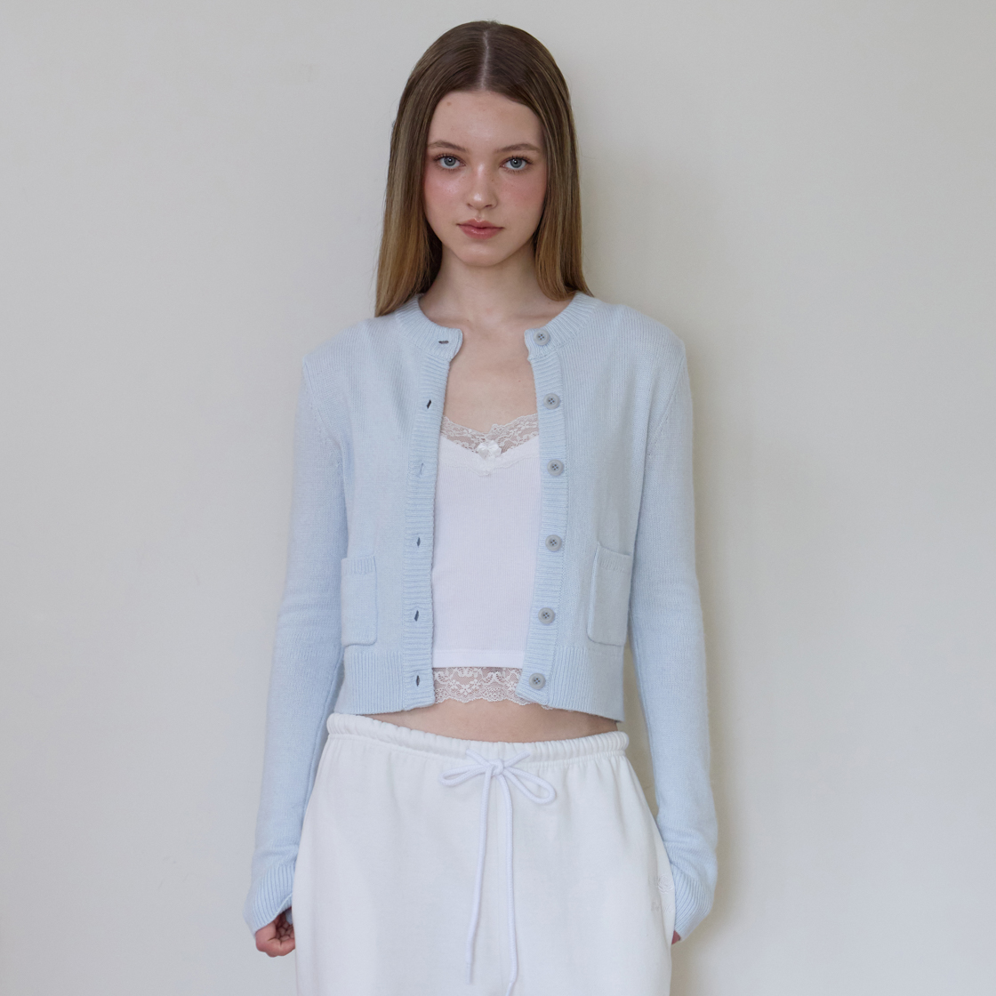 로제프란츠 더블 포켓 가디건 [스카이 블루](Rosefrantz Double Pocket Cardigan [Sky Blue]) - 2
