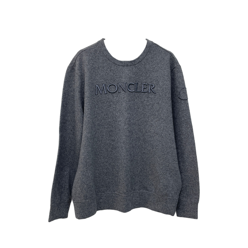 ITWNOD9L35DK Moncler Logo Embroidered Wool Sweatshirt