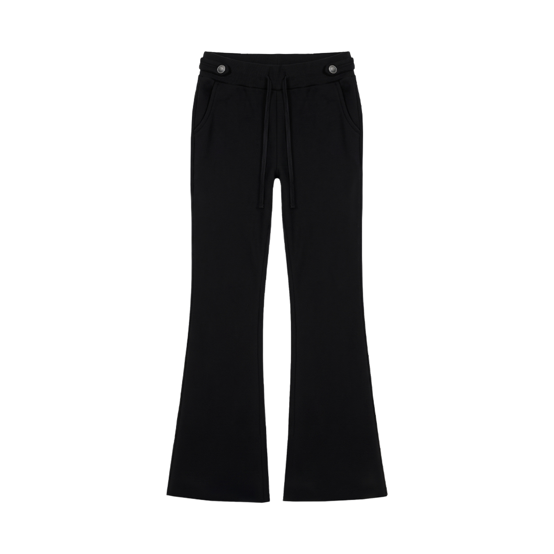 VT26FPT101BLK VOONT Napoleon Waist Slim Bootcut Pants (BLACK)