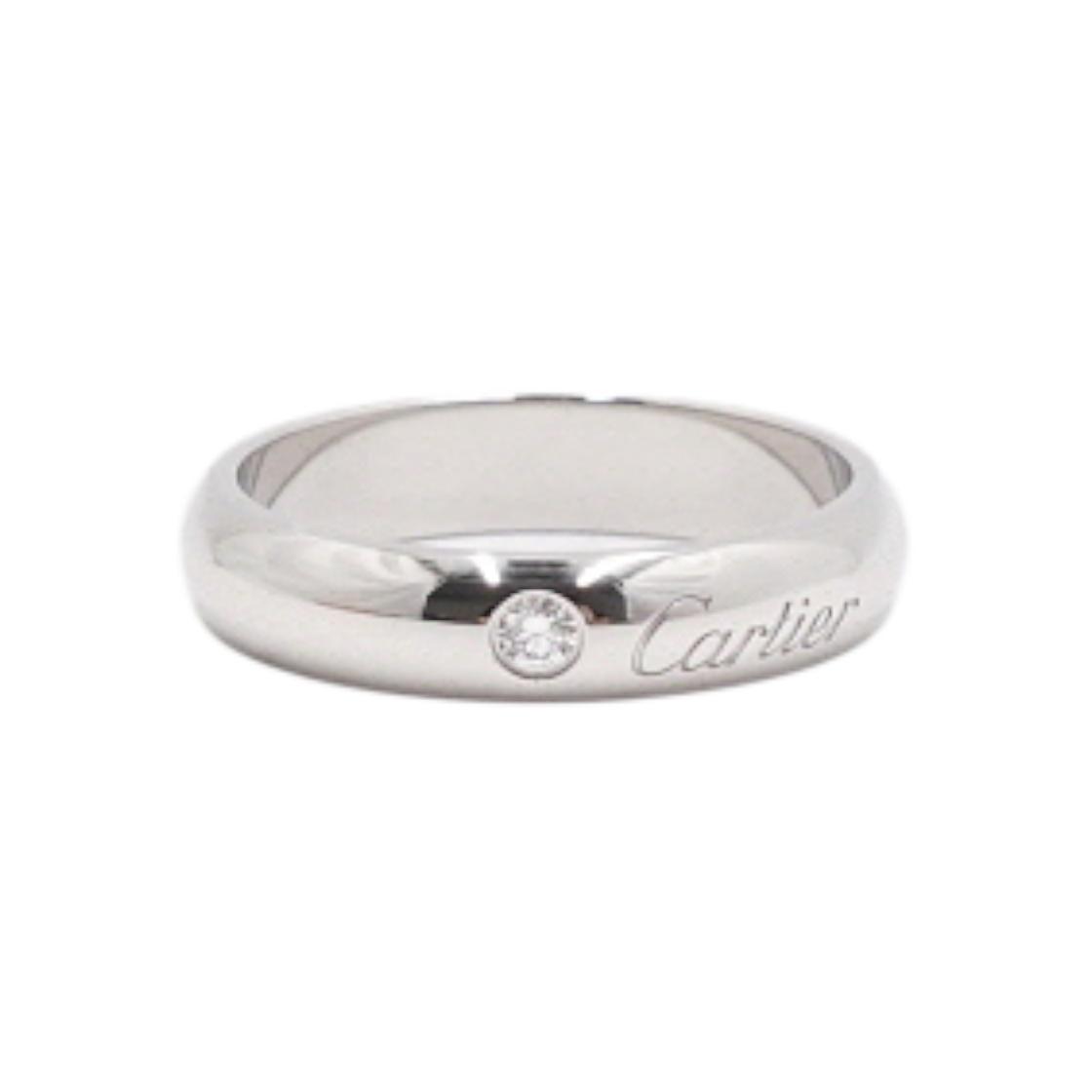 ITCECCDKI58R Cartier B42414 C de Cartier 1P Diamond Platinum Wedding Band