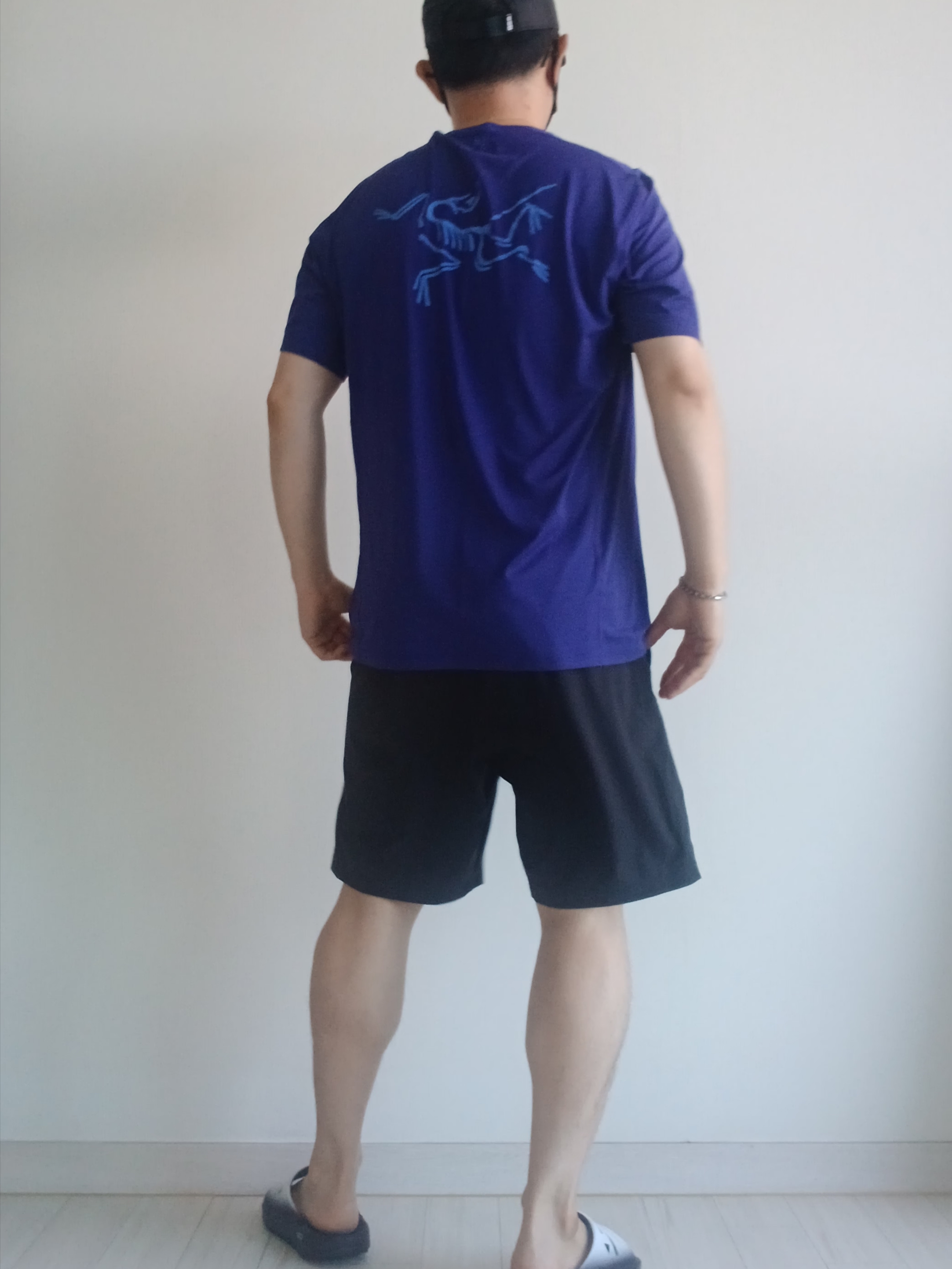 Nike ACG Trail Cap Black, Arc'teryx Incendo Shorts 9 Inch Black 착용 스타일 - 3