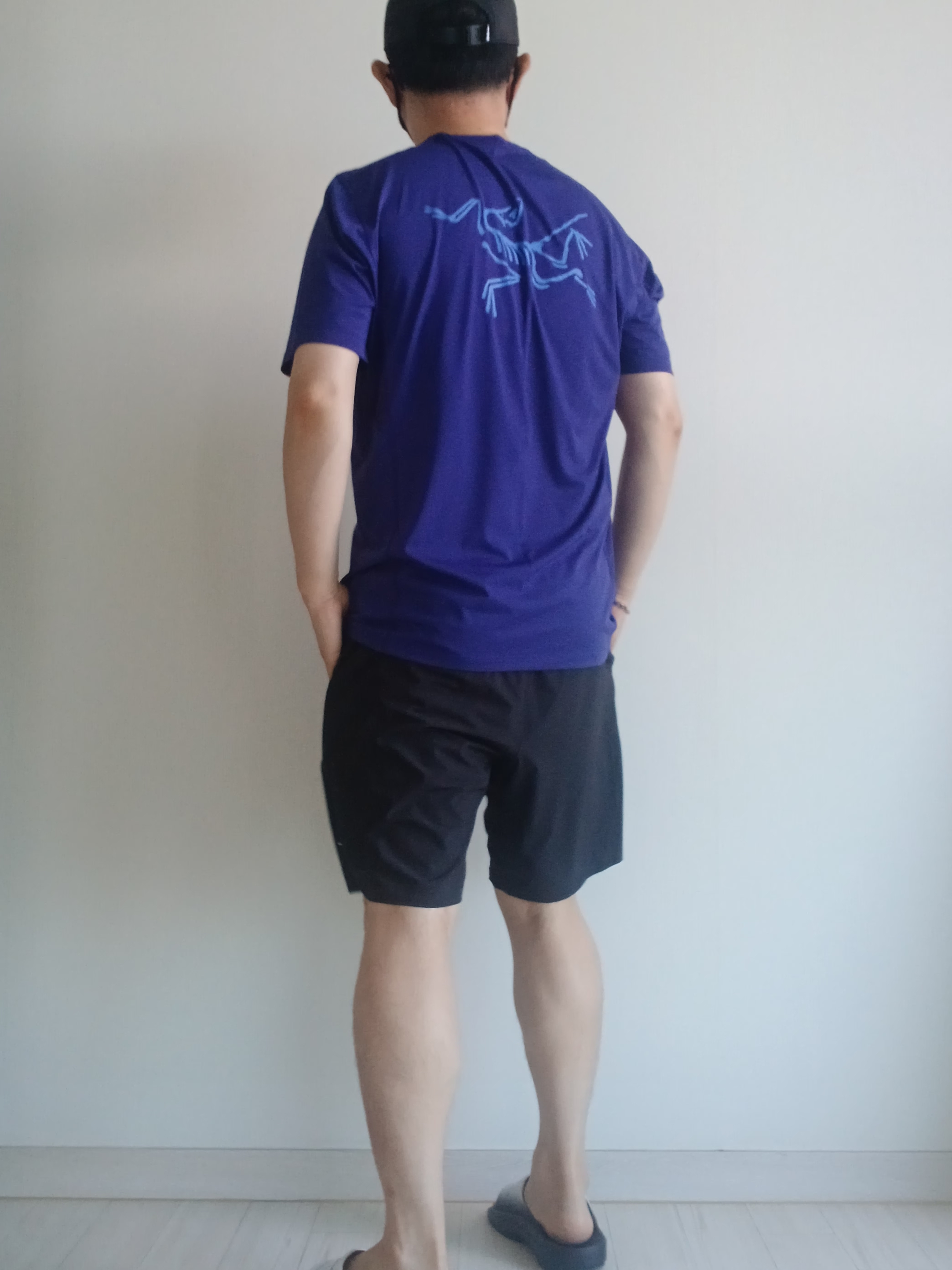 Nike ACG Trail Cap Black, Arc'teryx Incendo Shorts 9 Inch Black 착용 스타일 - 9