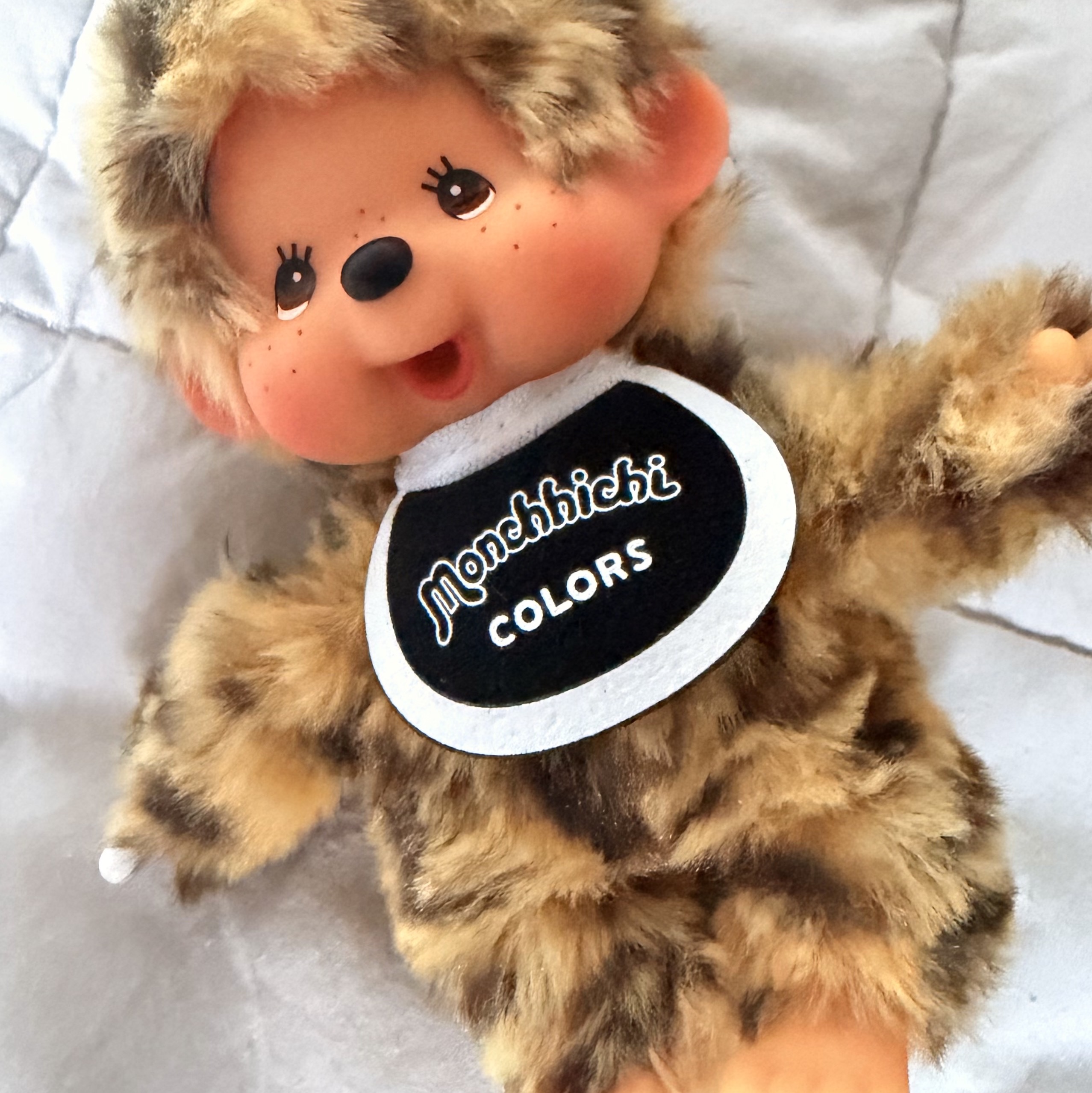 Monchhichi Colors Keychain Leopard Print 착용 스타일