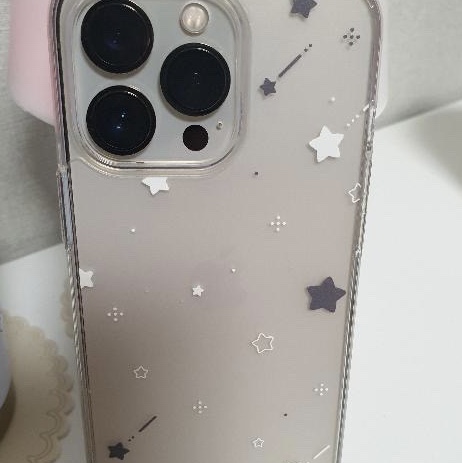 Sinjimoru x Modimood Y2K Dual Protection Airclo Transparent iPhone Aesthetic Star Wing Case Midnight Star 착용 스타일 - 1