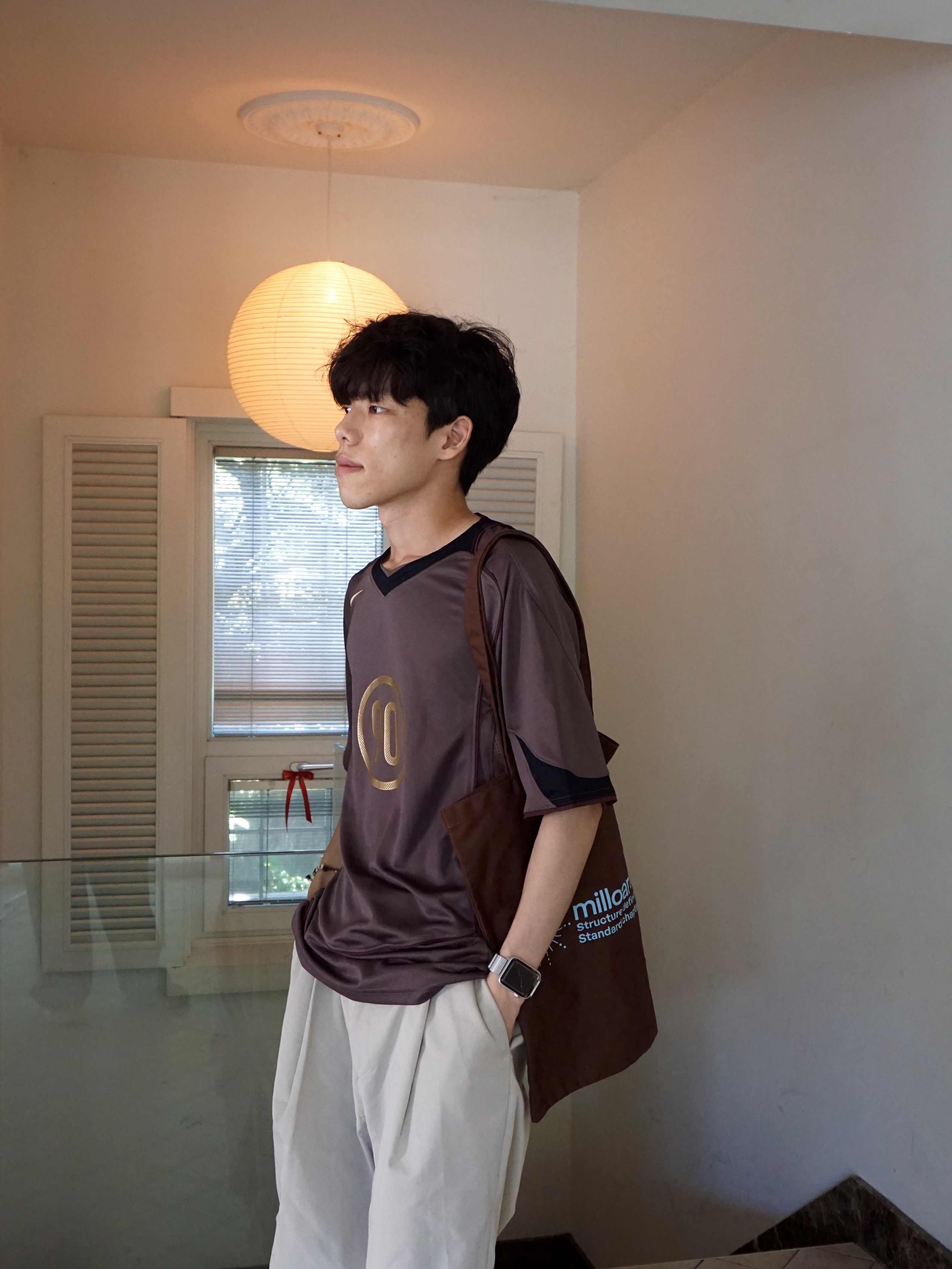 Nike Total 90 Dri-Fit Short Sleeve Football Top Ironstone Black - Asia 착용 스타일 - 6
