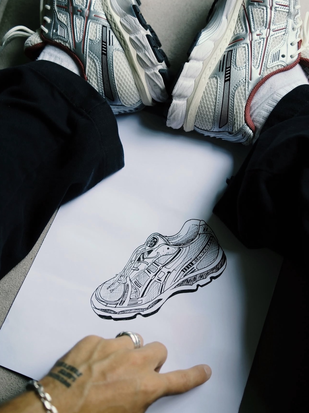Asics x Ronnie Fieg Gel-Kayano 12.1 Wind Chime 착용 스타일 - 2