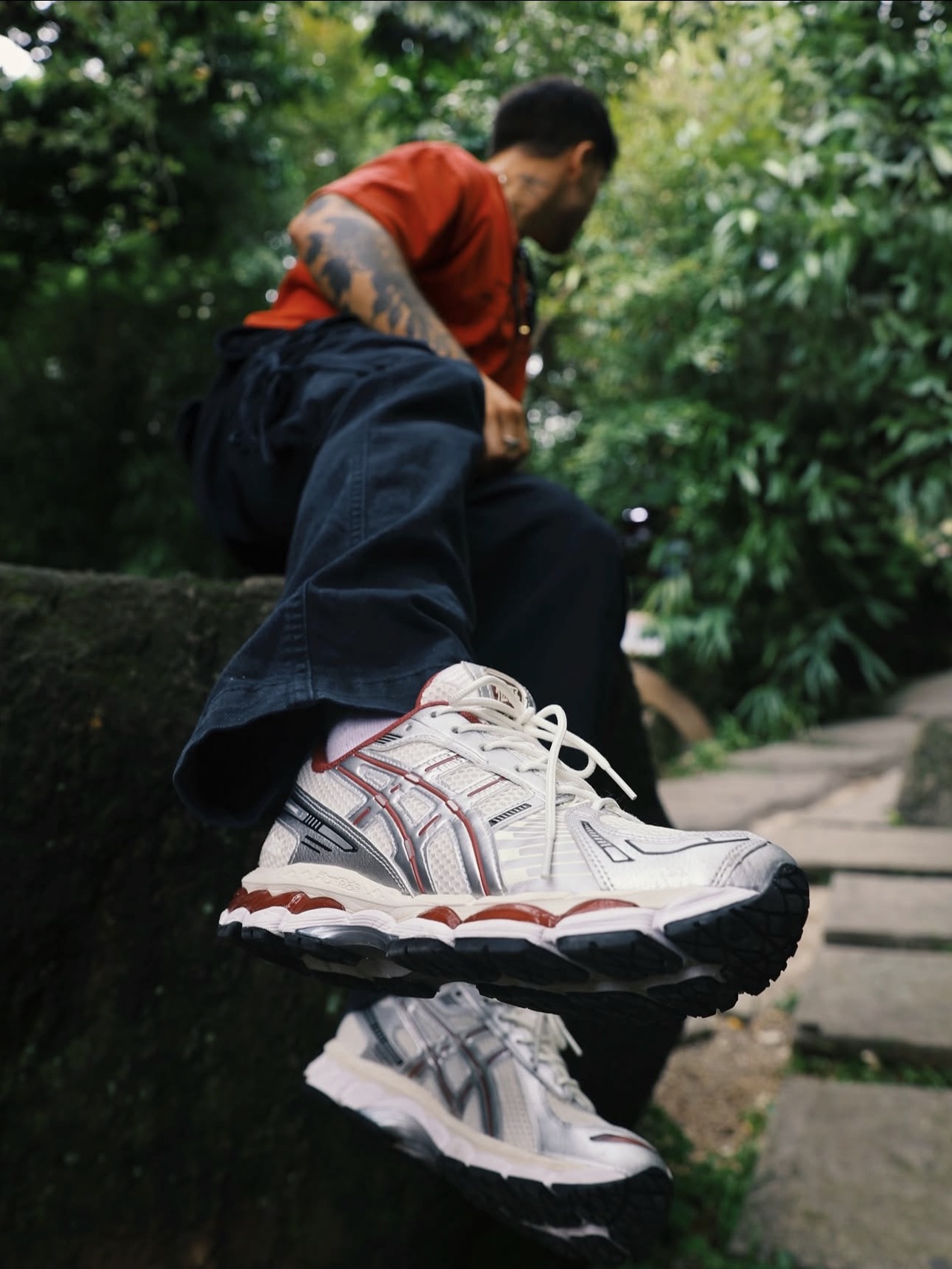 Asics x Ronnie Fieg Gel-Kayano 12.1 Wind Chime 착용 스타일 - 5