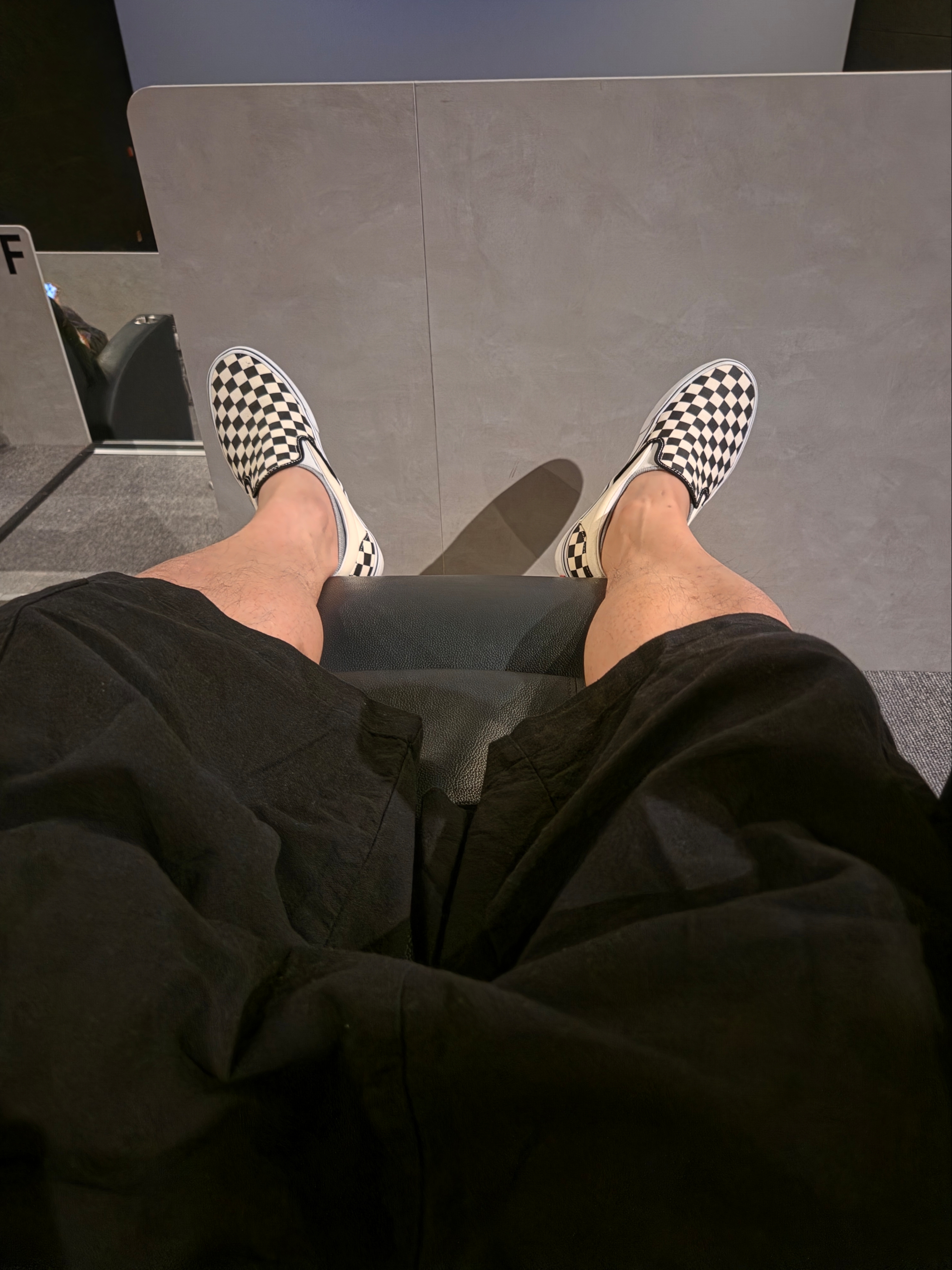 Vans Slip-On Checkerboard ์ฐฉ์ฉ ์คํ์ผ