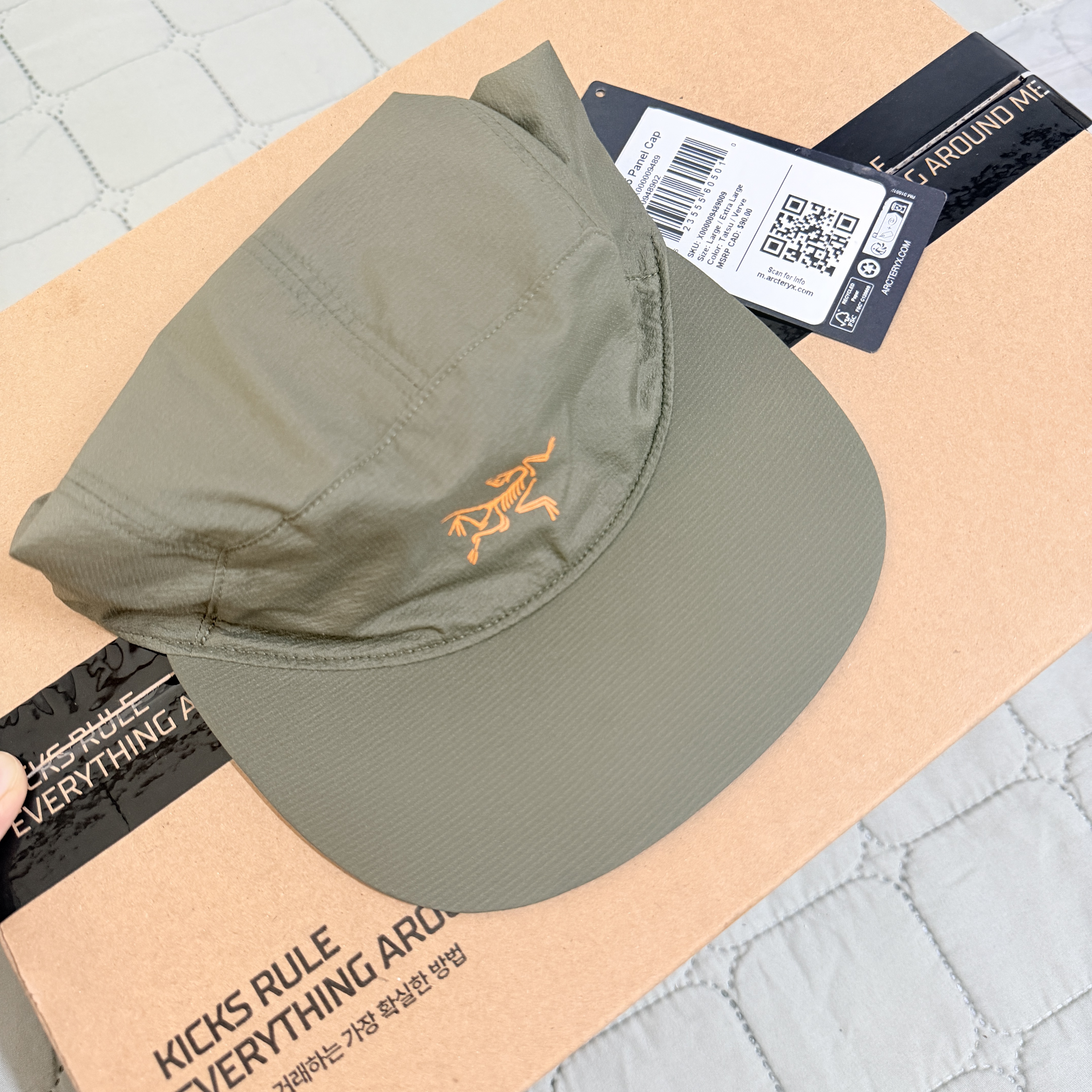 Arc'teryx Aerios 5 Panel Cap Tatsu Verve 착용 스타일