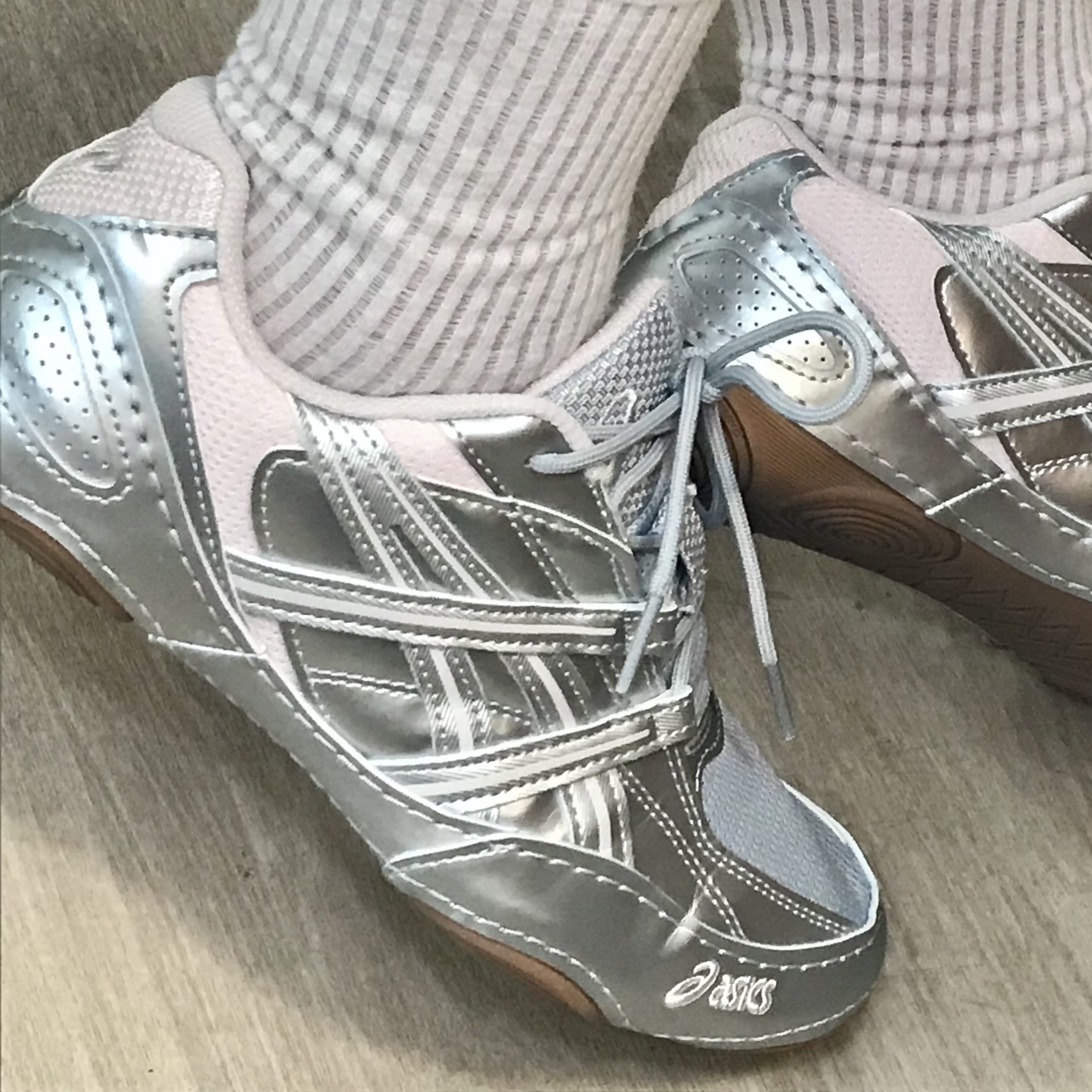 Asics Hypersync Piedmont Grey Pink Cloud 착용 스타일