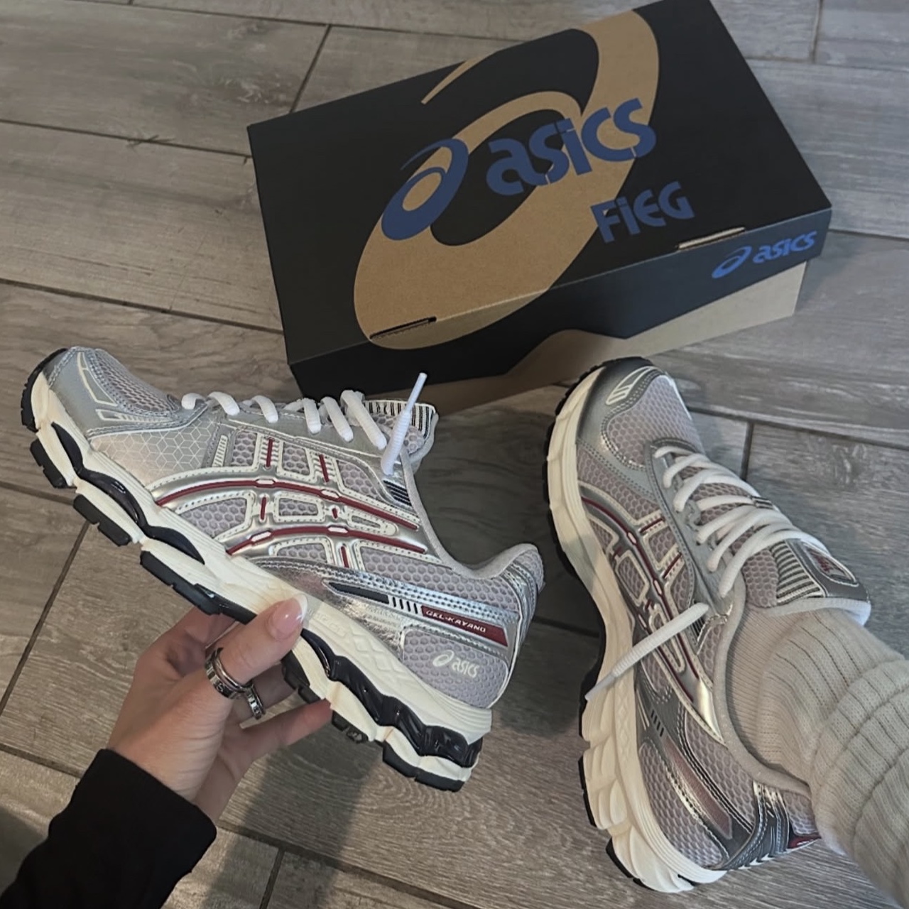 Asics x Ronnie Fieg Gel-Kayano 12.1 Wind Chime 착용 스타일