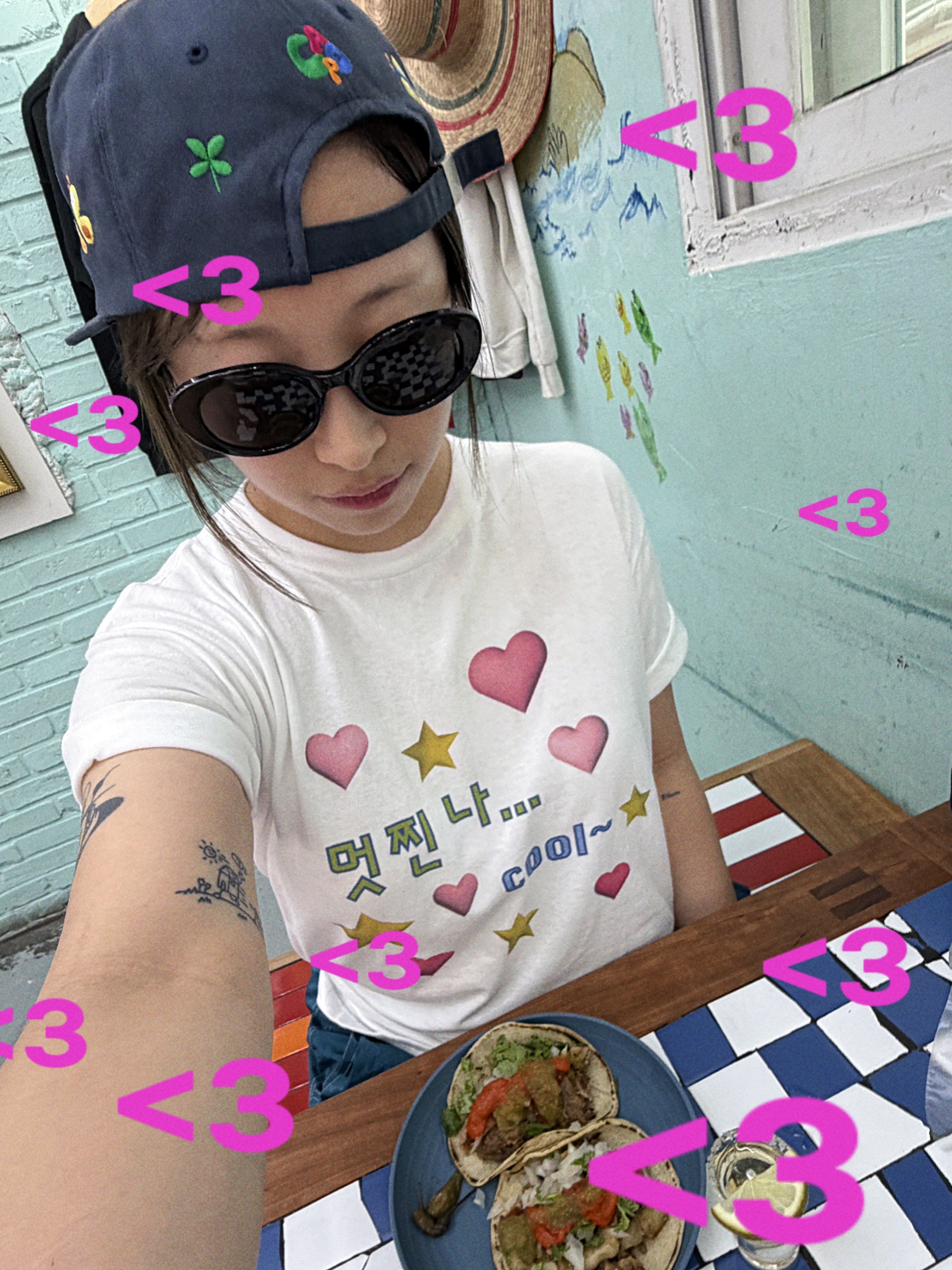 CAPO cool T-shirts, CAPO I want to go home cap 착용 스타일