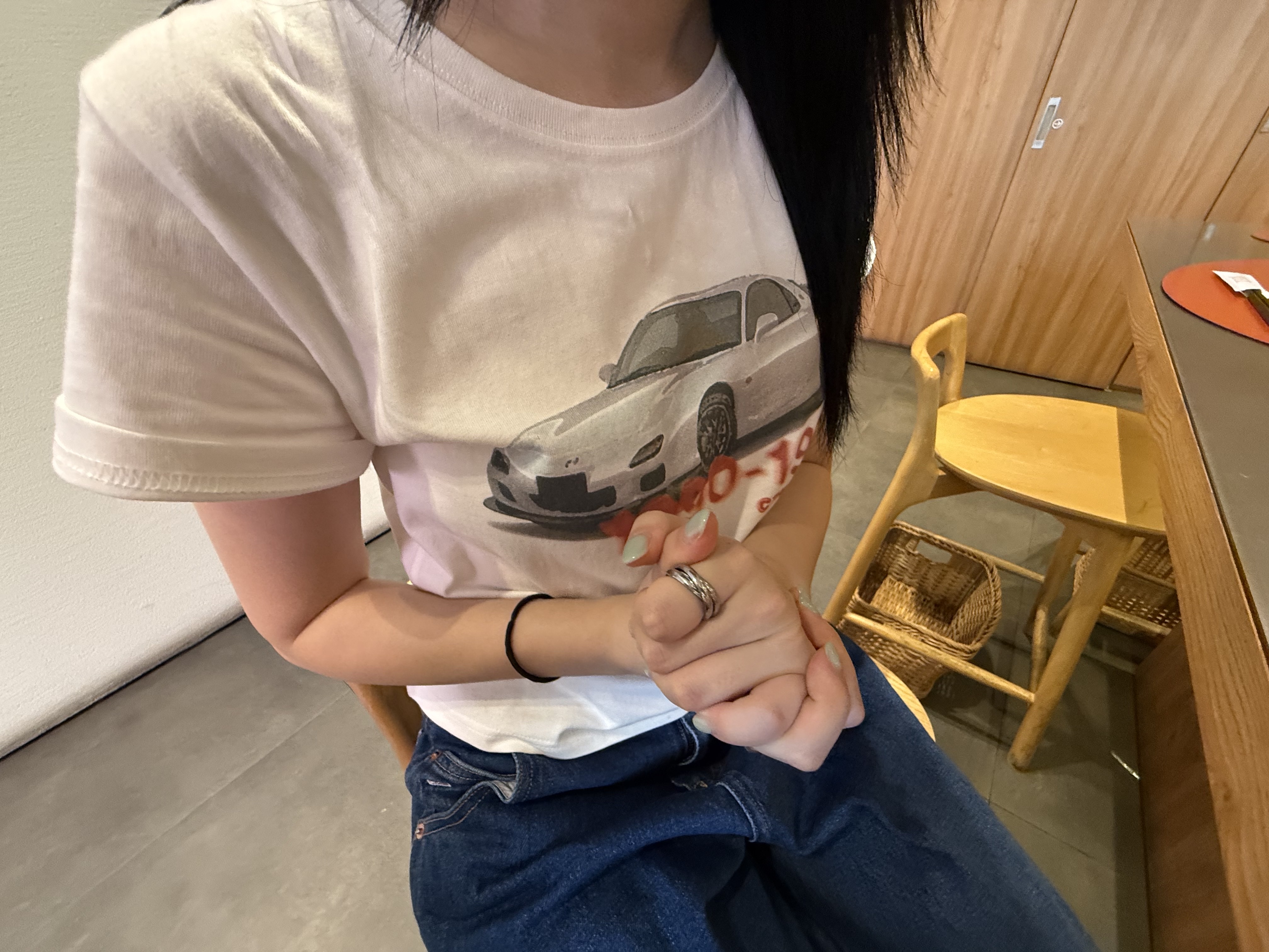 Thevinylhouse Old Car T-Shirt White, Asics Jog 100 S Black - 2E Wide 착용 스타일 - 6