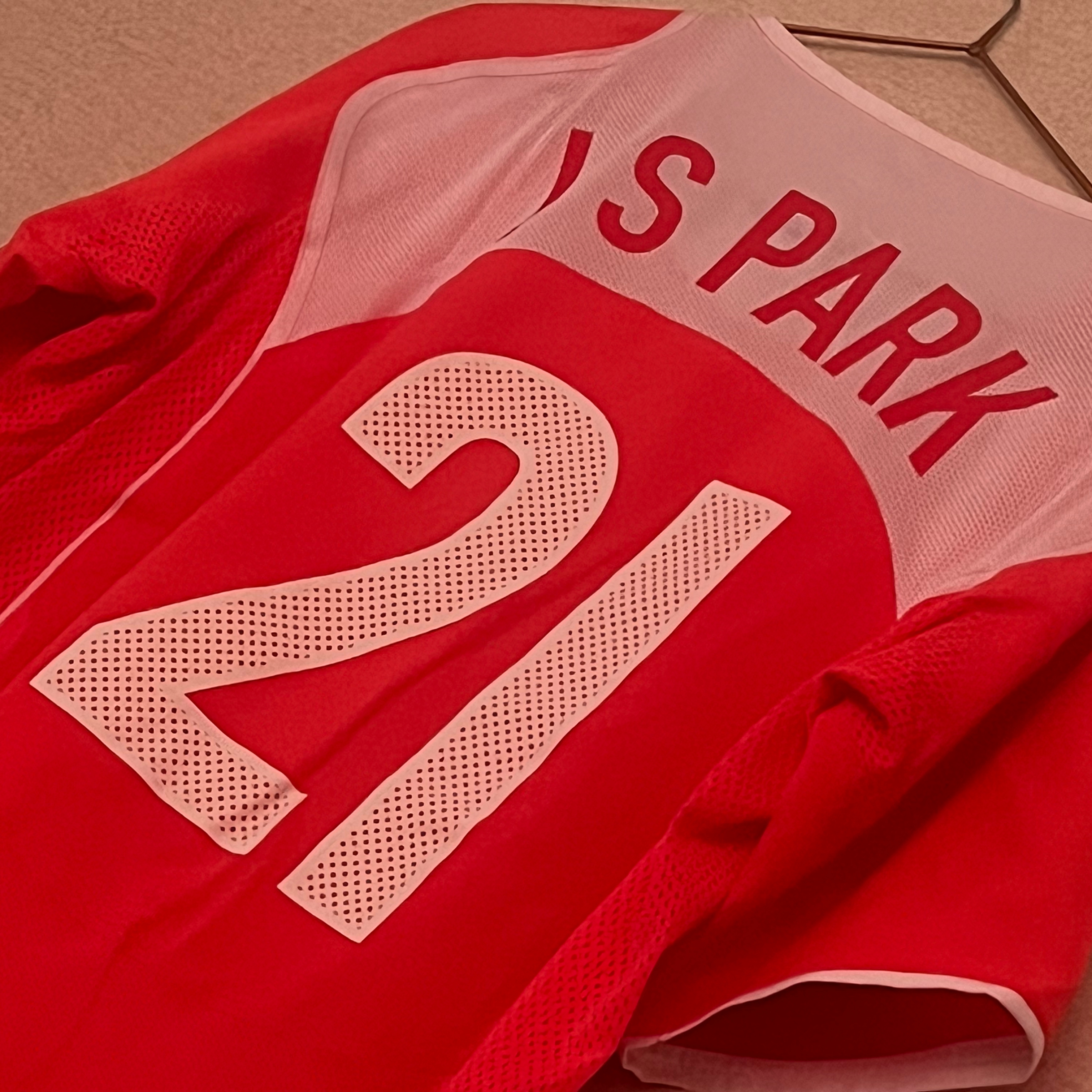 Nike Park Ji-Sung South Korea 2004 Total 90 Reissue Soccer Replica Jersey (Marking Ver.) 착용 스타일