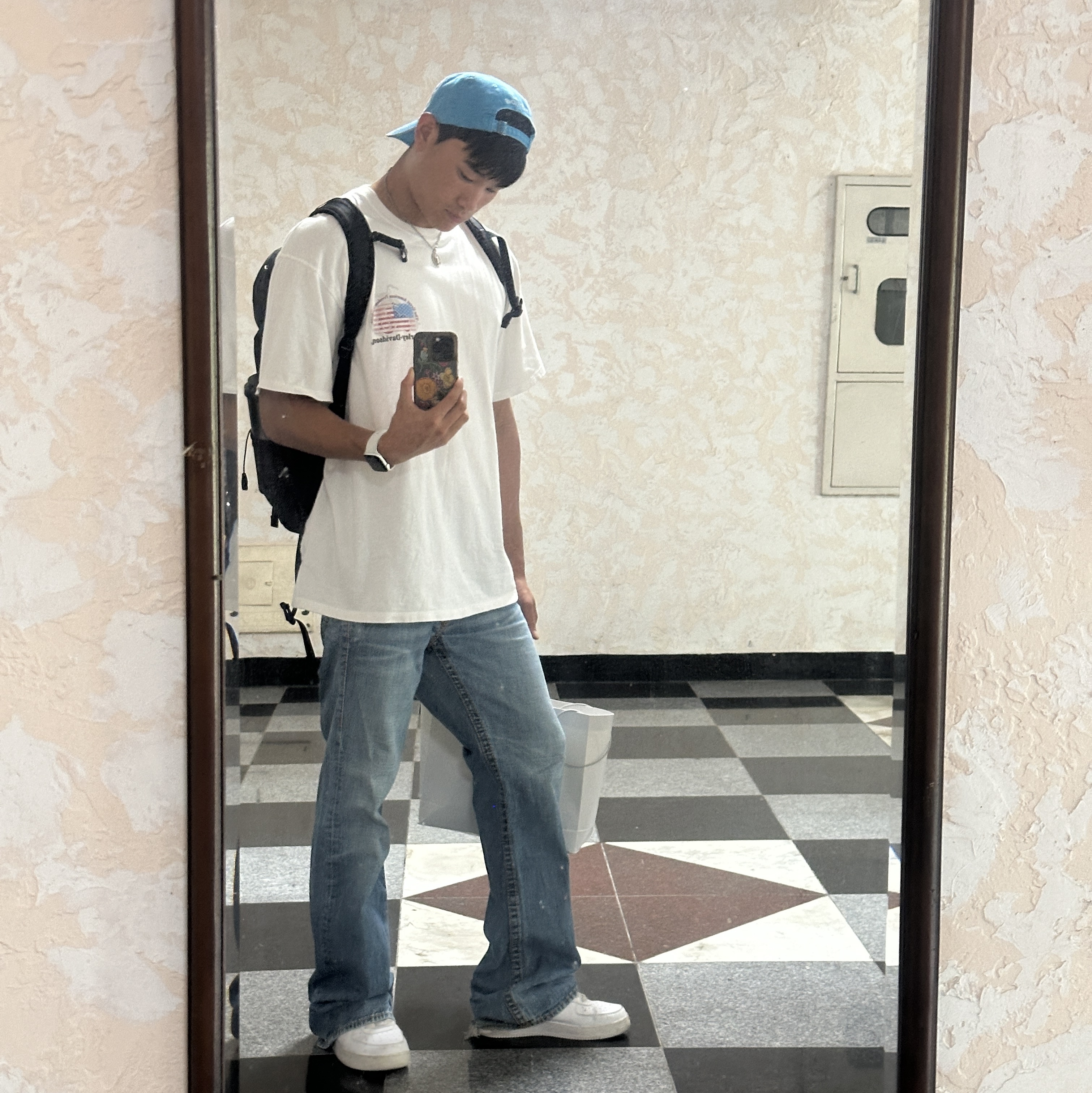 Supreme Pigment Coated S Logo 6-Panel Bright Blue - 25SS 착용 스타일