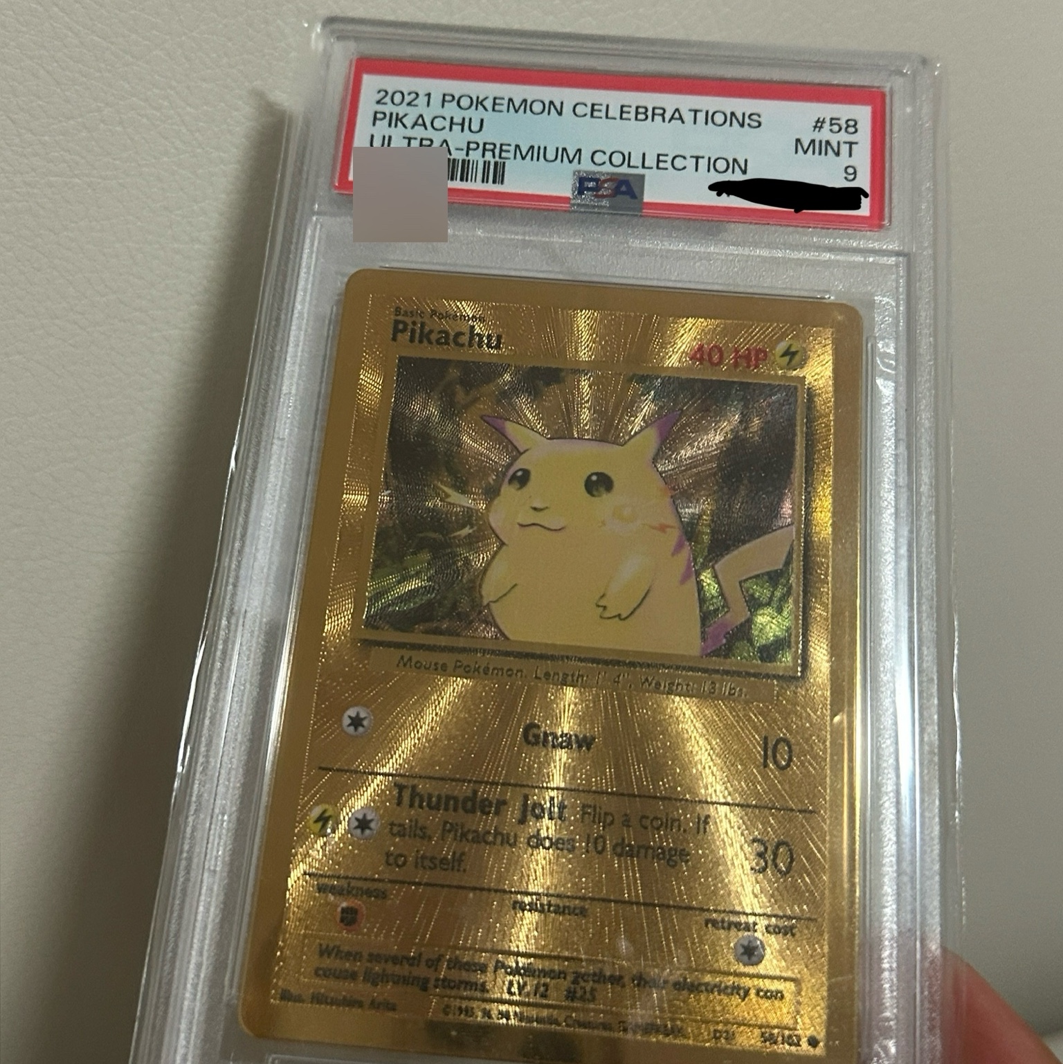 Pokemon TCG Pikachu P Metal Card Ultra Premium Collection Box (English Ver.) 착용 스타일