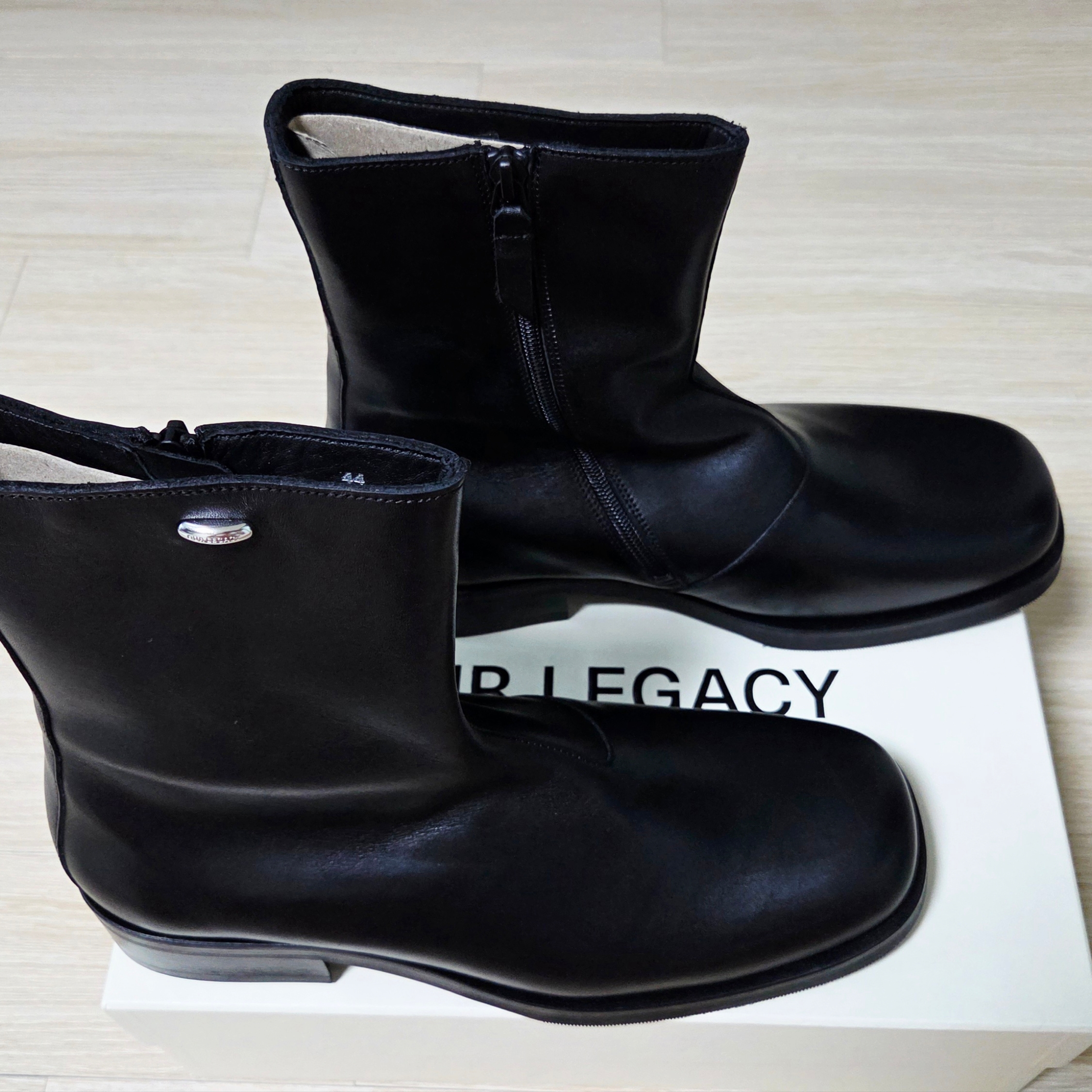 Our Legacy Camion Boot Black 착용 스타일 - 1