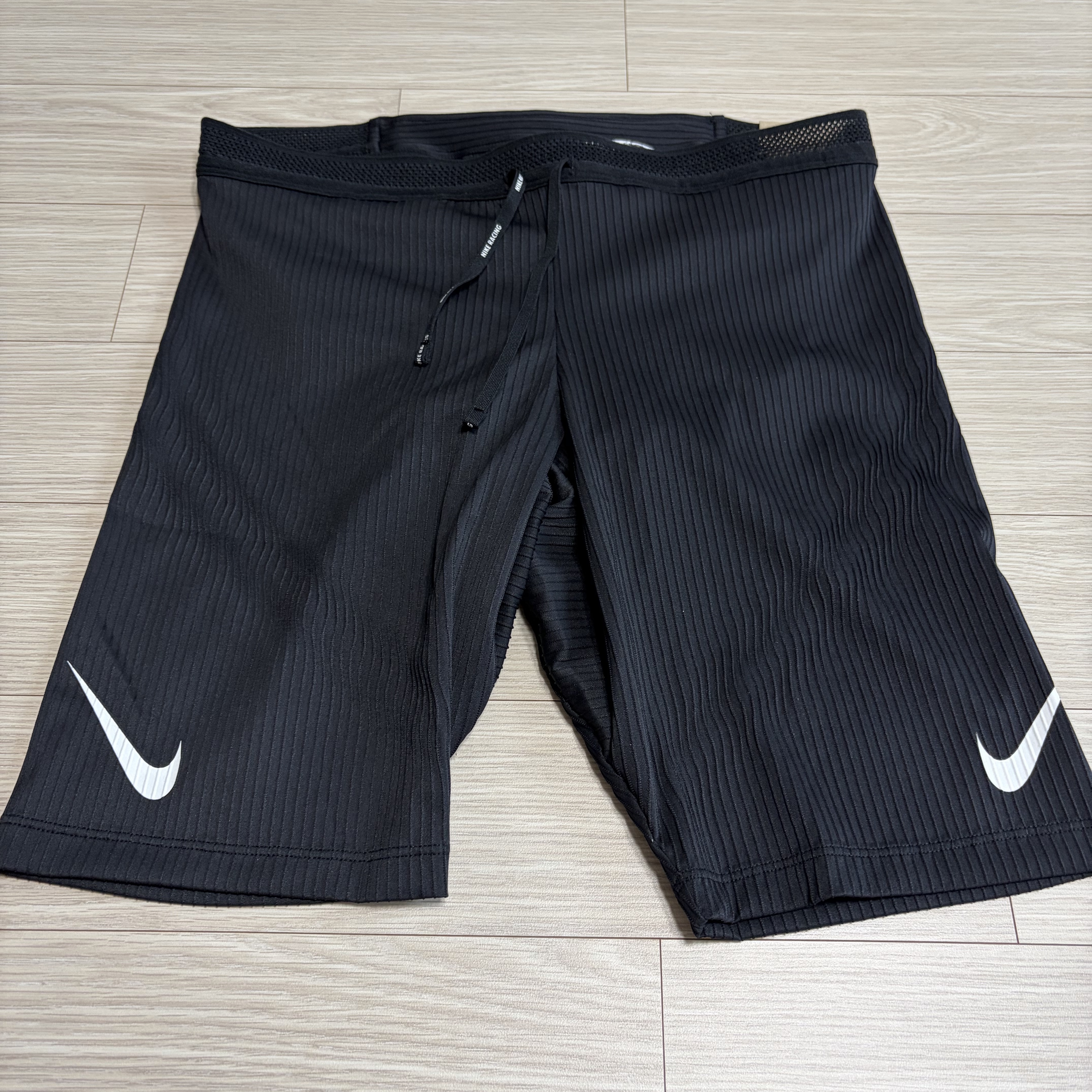 Nike Dri-Fit ADV Aeroswift Running Half Tights Black - Asia 착용 스타일 - 1