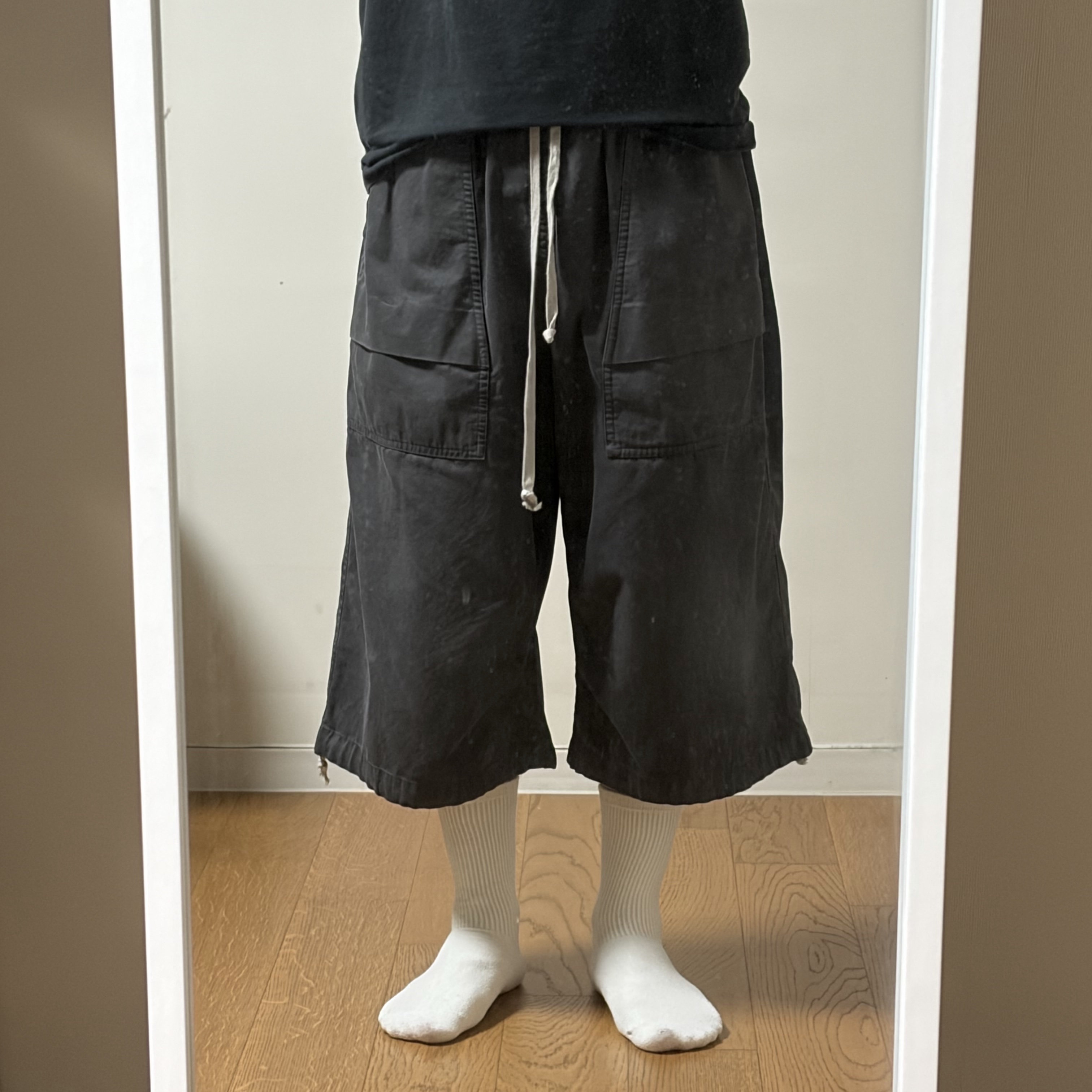 Polyteru Human Index Human 7Cut Hunter Cargo Pants Charcoal 착용 스타일