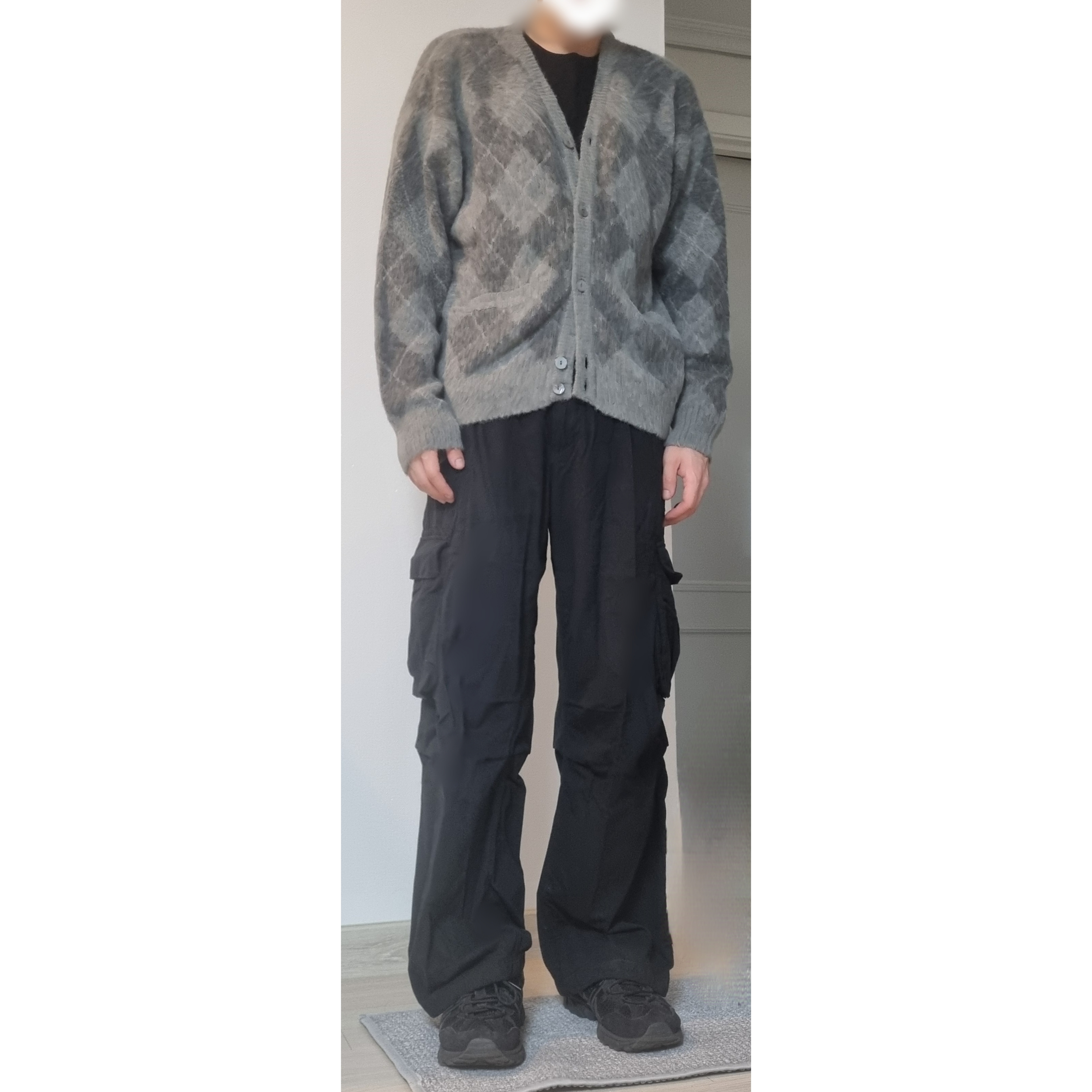 Asics Gel-Sonoma 15-50 Black, Polyteru Belted Cargo Pants 1.2v Black 착용 스타일 - 1
