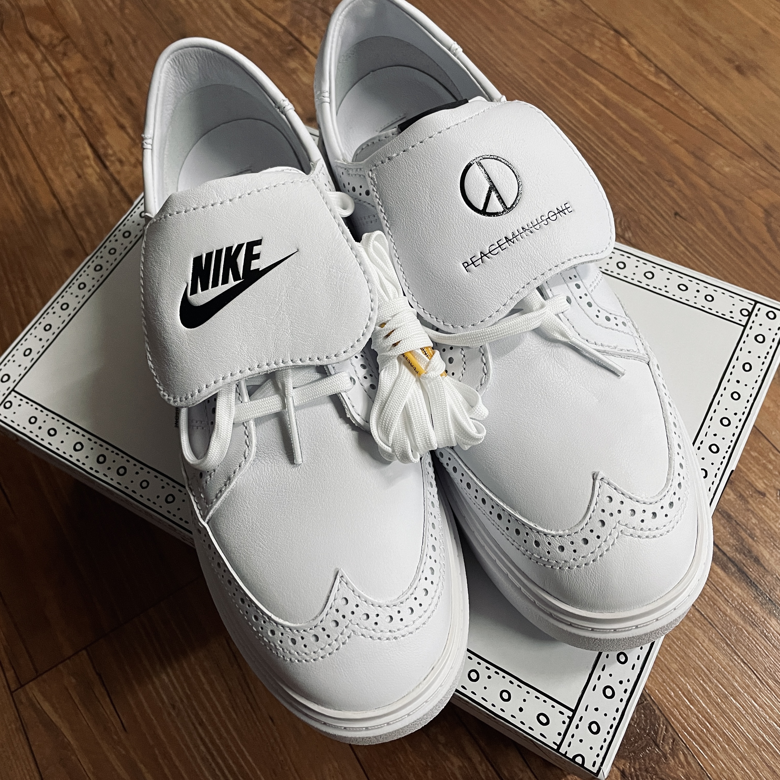 Nike x Peaceminusone Kwondo1 White 착용 스타일