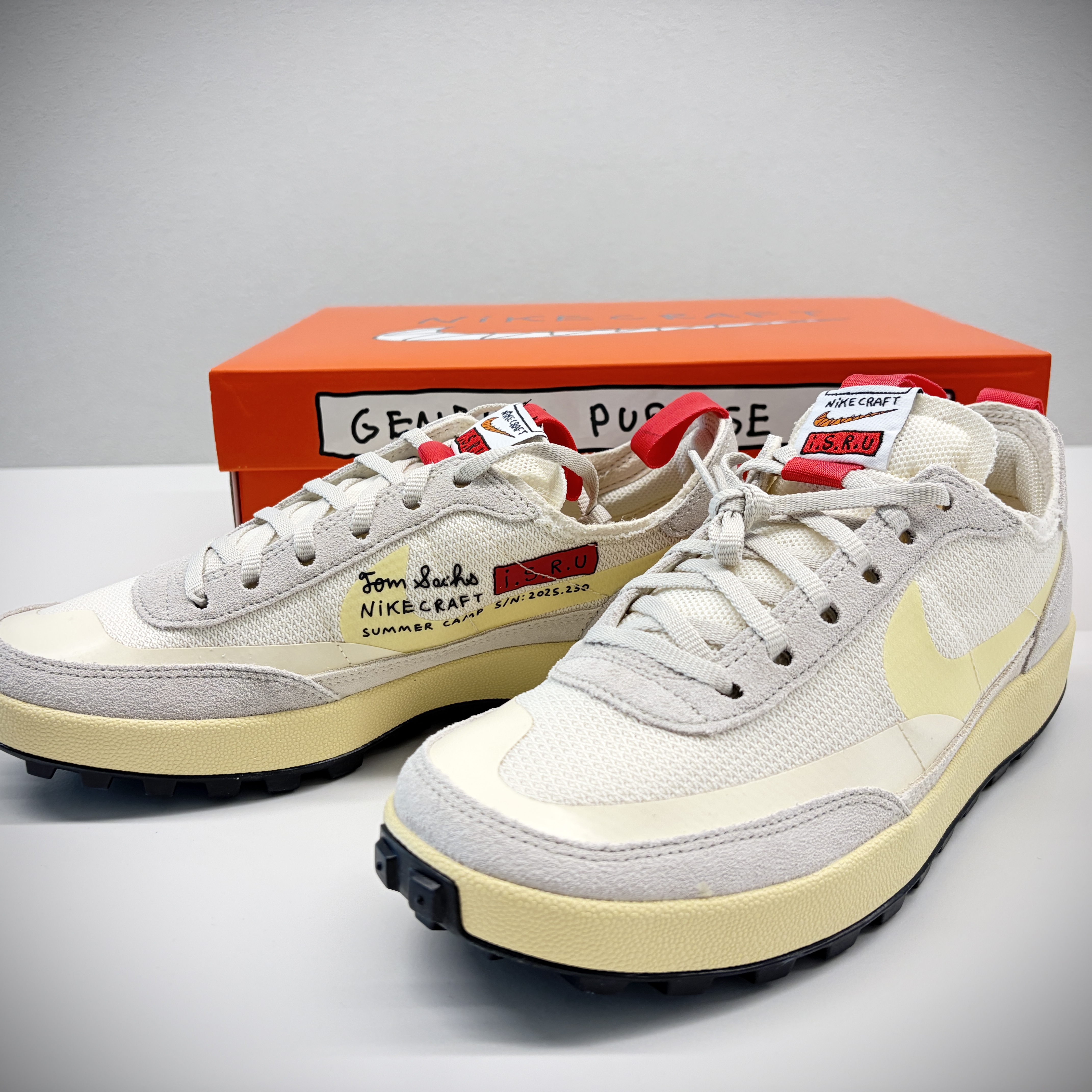 Nike x Tom Sachs General Purpose Shoe Grey Yellow 착용 스타일 - 1