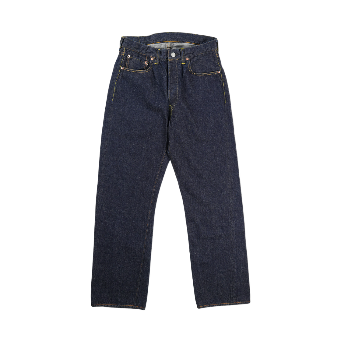 풀카운트 1101H 스트레이트 오가닉 코튼 셀비지 데님 팬츠 인디고 블루(Fullcount 1101H Straight Organic Cotton Selvedge Denim Pants Indigo Blue)