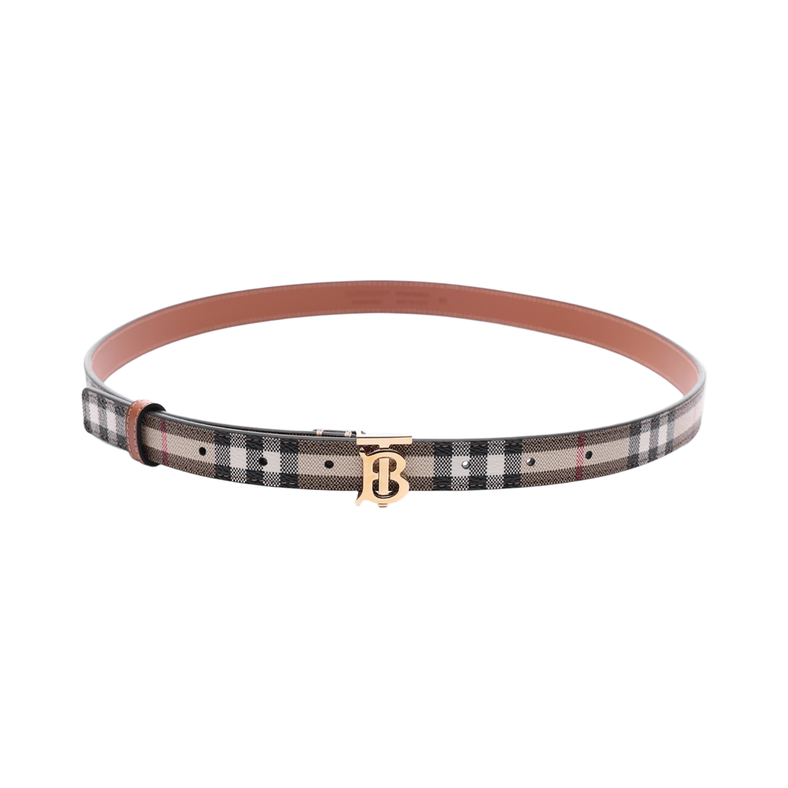8070407 VINTAGE CHECK L [25% 쿠폰] (W) Burberry 20 Non RV Vintage Check TB Belt Vcheck L Gold