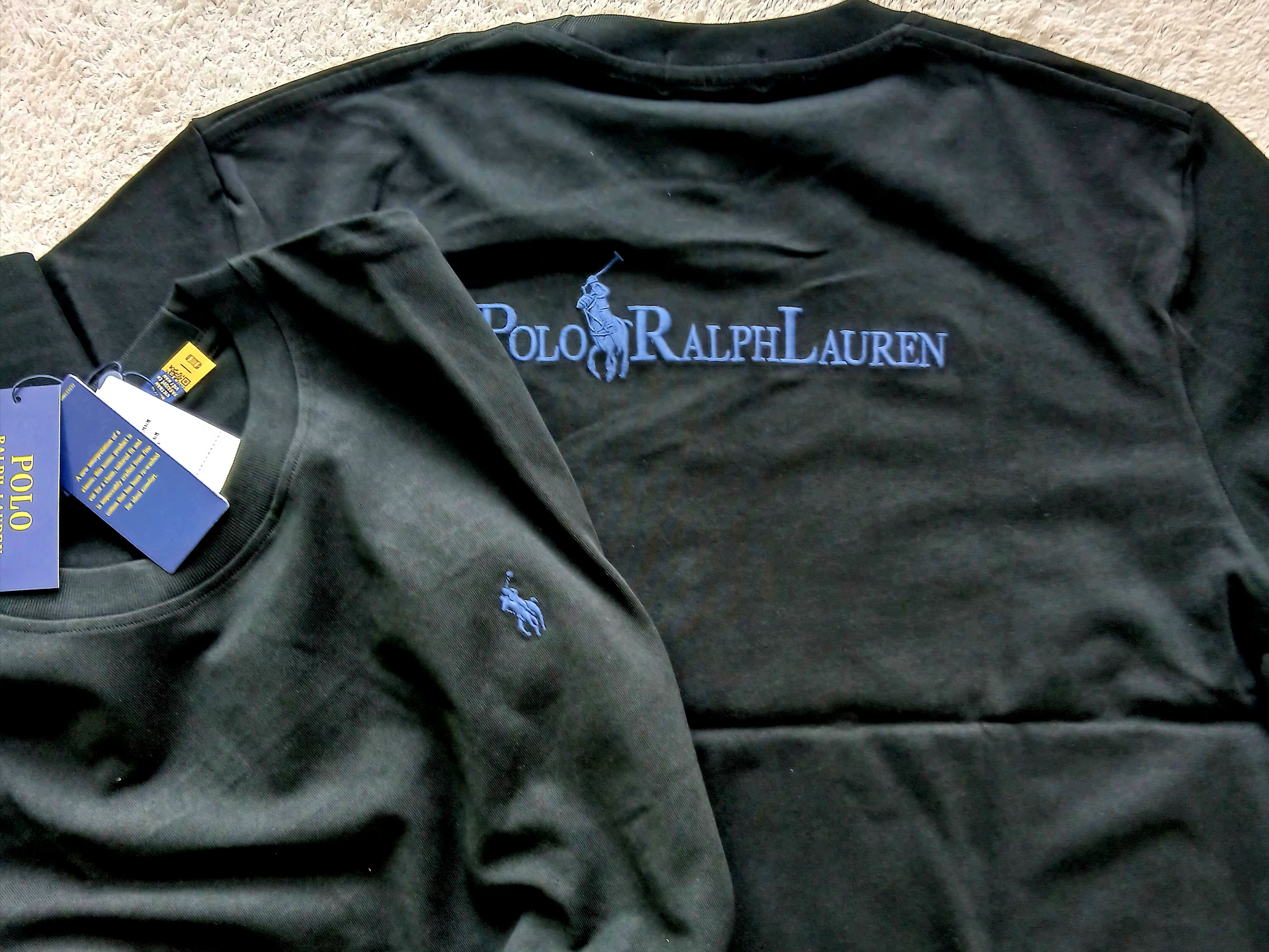 [20% 적립] Polo Ralph Lauren Relaxed Fit Logo Jersey T-Shirt Nevis - 25FW, [10% 적립] Polo Ralph Lauren Relaxed Fit Logo Jersey T-Shirt Deep Grey - 26FW 착용 스타일 - 4