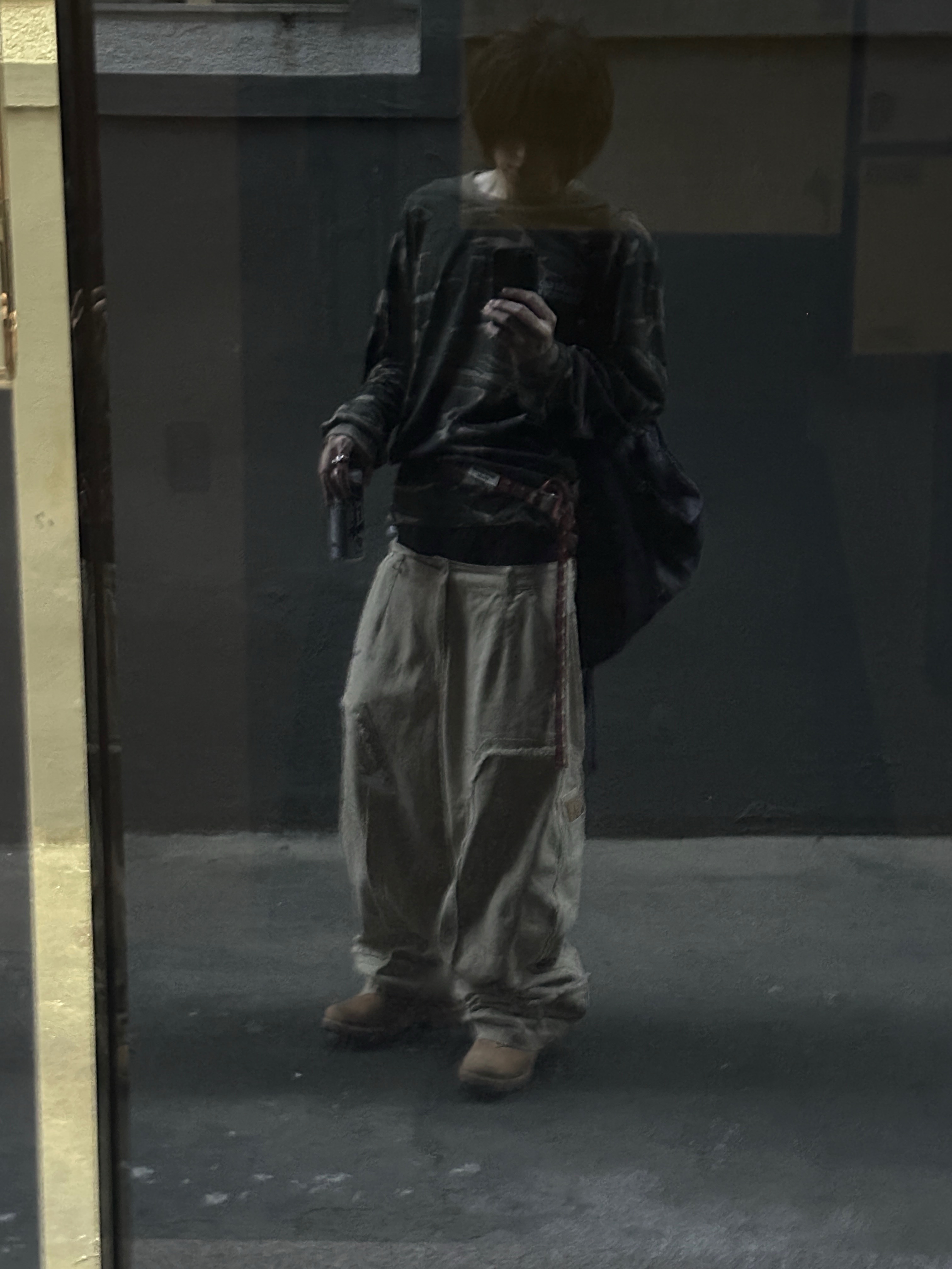 MydeepblueMemories Mm Symbol Logo Camo Long Sleeve #3 Khaki, NOMANUAL C.B String Bag Charcoal 착용 스타일 - 4