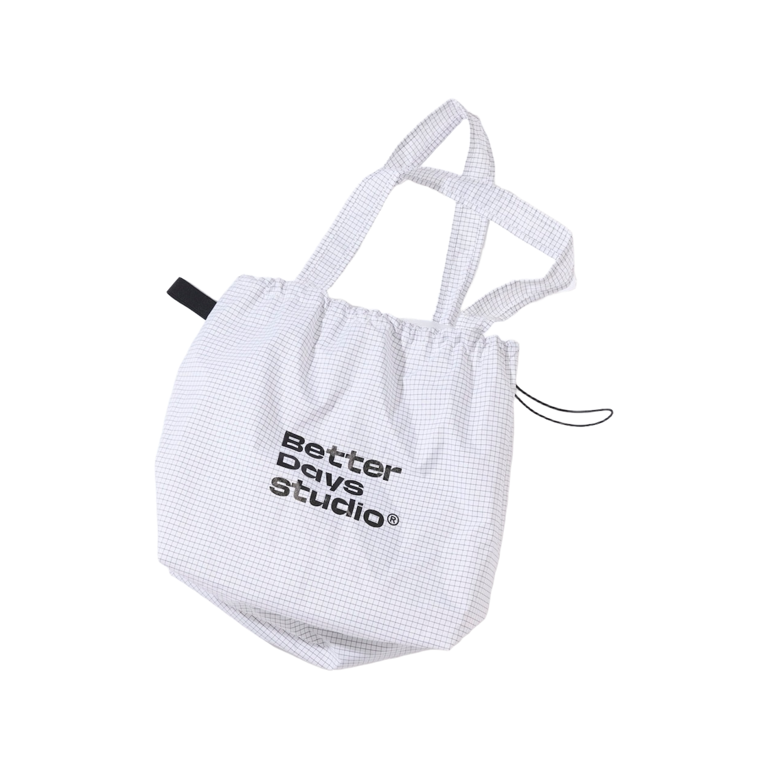 프릭스 스토어 x 베터데이즈 스튜디오 드로우스트링 립스탑 토트백 화이트(Freak's Store x Betterdays Studio Drawstring Ripstop Tote Bag White)