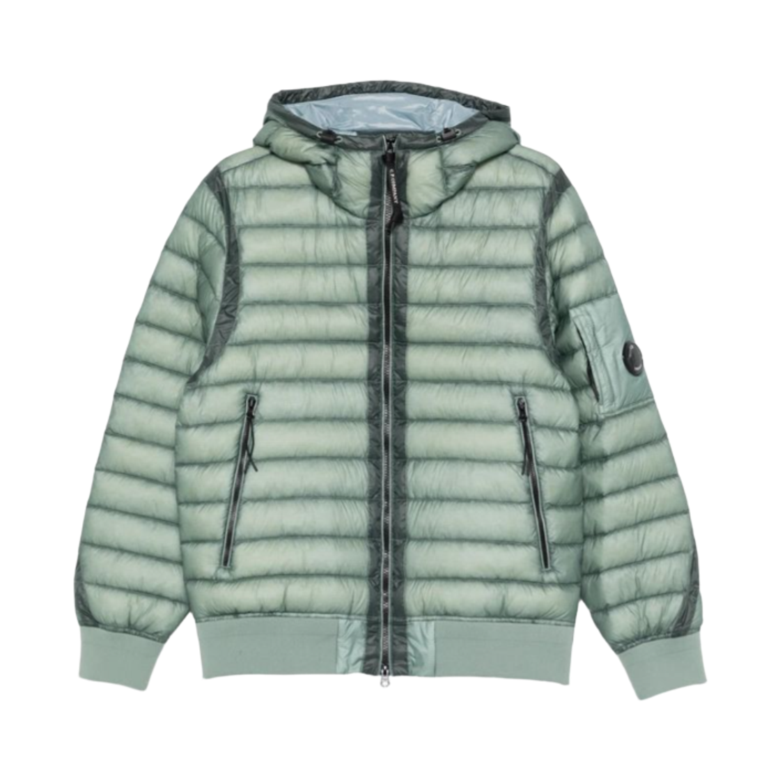 20CMOW055A110416A809 C.P. Company Nylon Down Jacket Frozen Silver Blue - 26SS