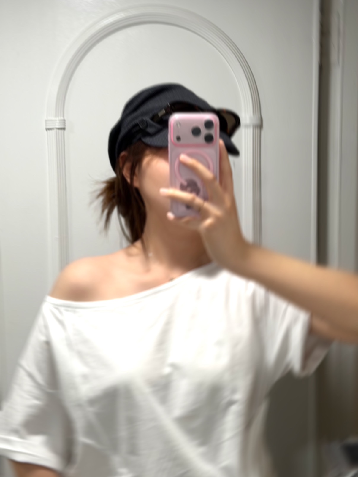 Miseki Seoul Tokyo Shirring Turban Cap Black 착용 스타일 - 1