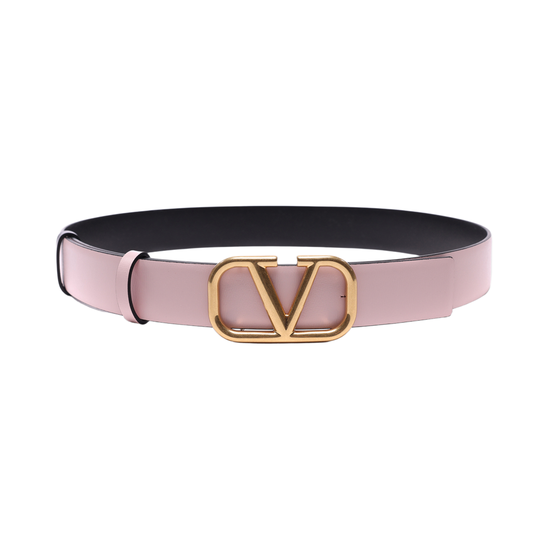 3W0T0T15 ZFR IL9 23F [25% 쿠폰] (W) Valentino Vlogo Signature Belt Pink Black