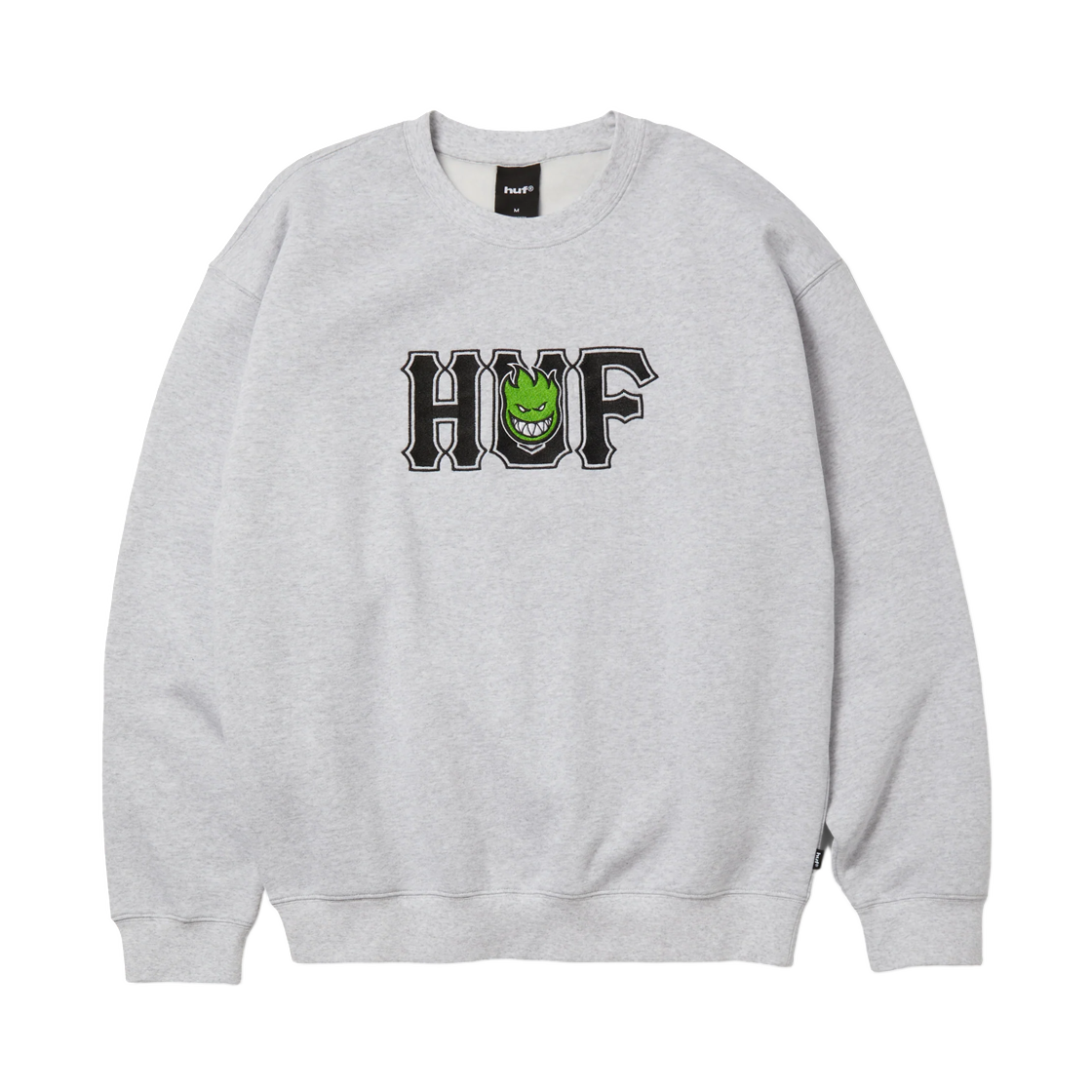 허프 x 스핏파이어 유니온 크루넥 스웨트셔츠 헤더 그레이(HUF x Spitfire Union Crewneck Sweatshirt Heather Gray)