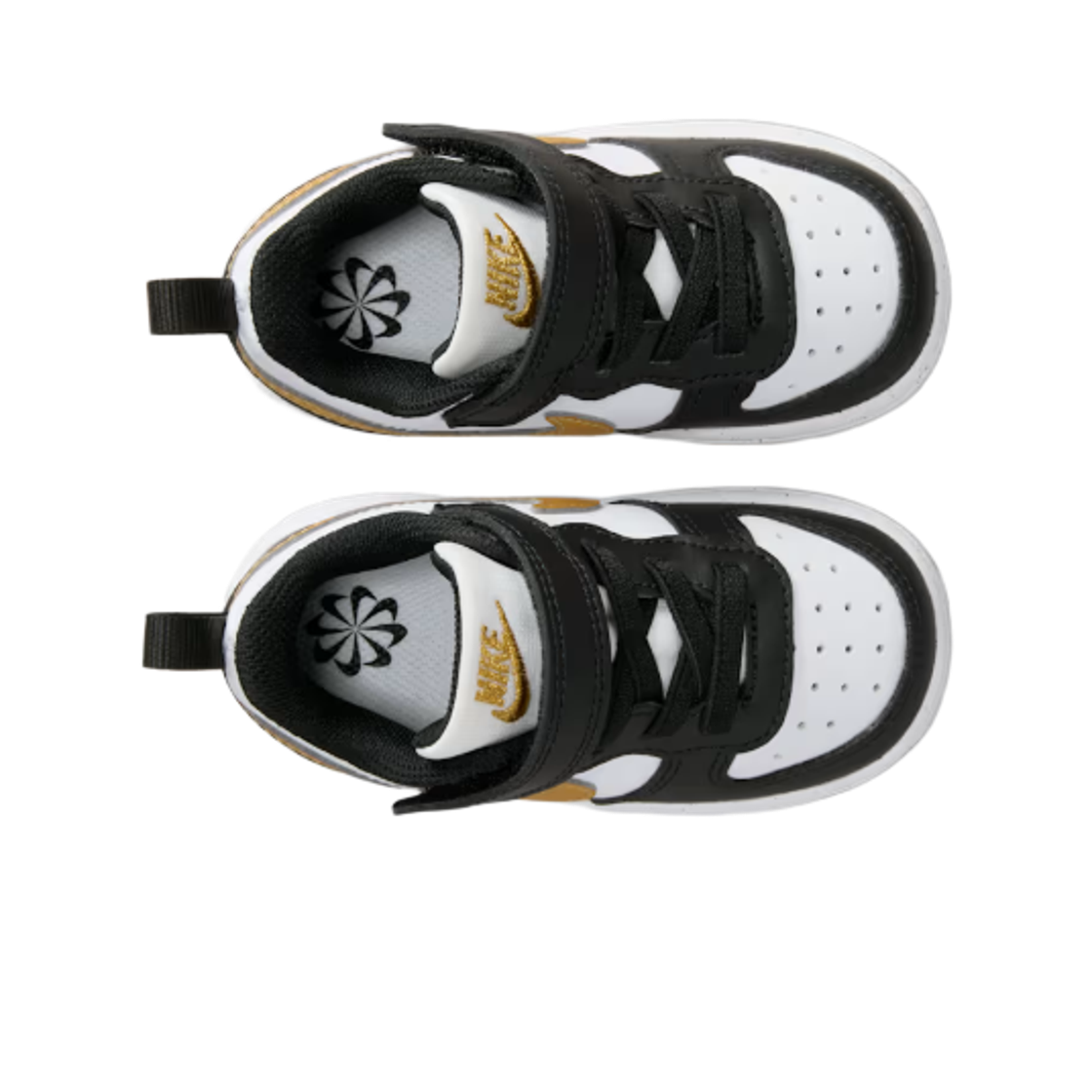 (TD) 나이키 코트 버로우 로우 리크래프트 블랙 화이트((TD) Nike Court Borough Low Recraft Black White) - 2