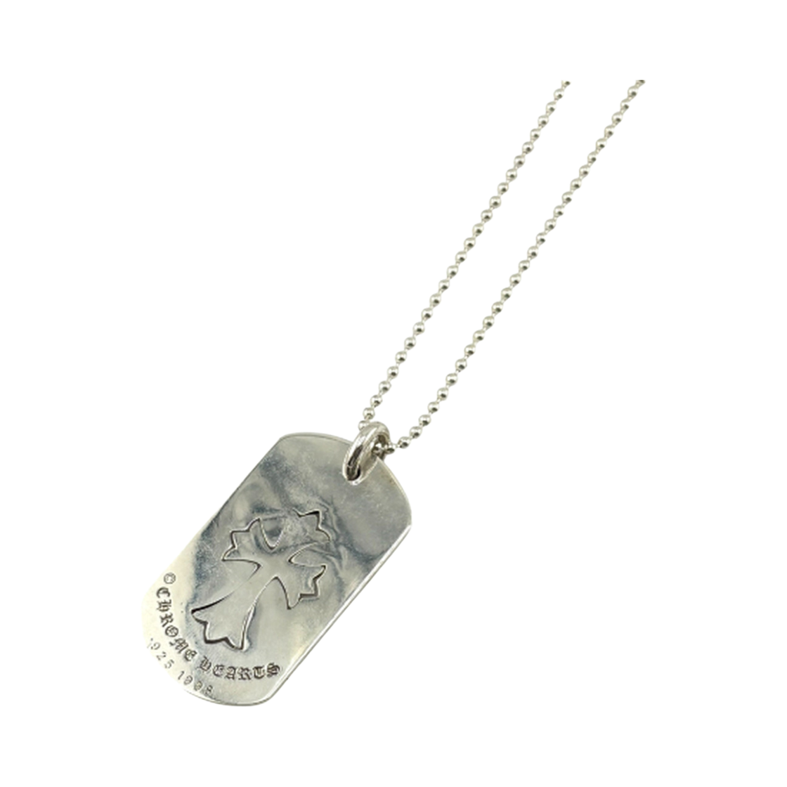 더도산 크롬하츠 타이니 크로스 도그택 볼체인(the dosan_ Chrome Hearts Tinny Cross Dog Tag Ball Chain) - 3