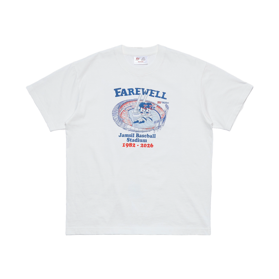 빠더너스 x 엘지트윈스 티셔츠 아이보리(BDNS x LG TWINS T-Shirts Ivory)