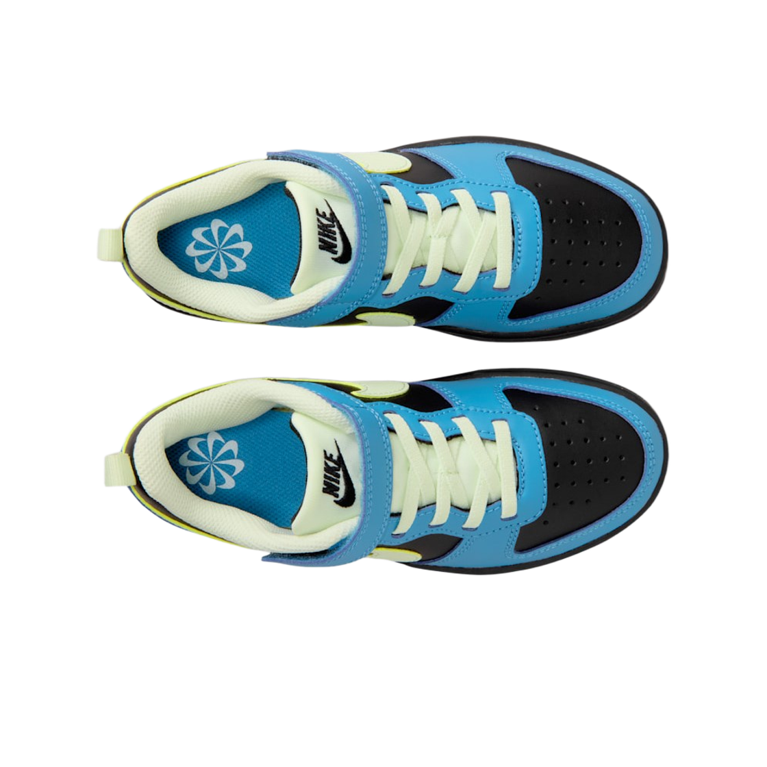 (PS) 나이키 코트 버로우 로우 리크래프트 블랙 더치 블루((PS) Nike Court Borough Low Recraft Black Dutch Blue) - 2