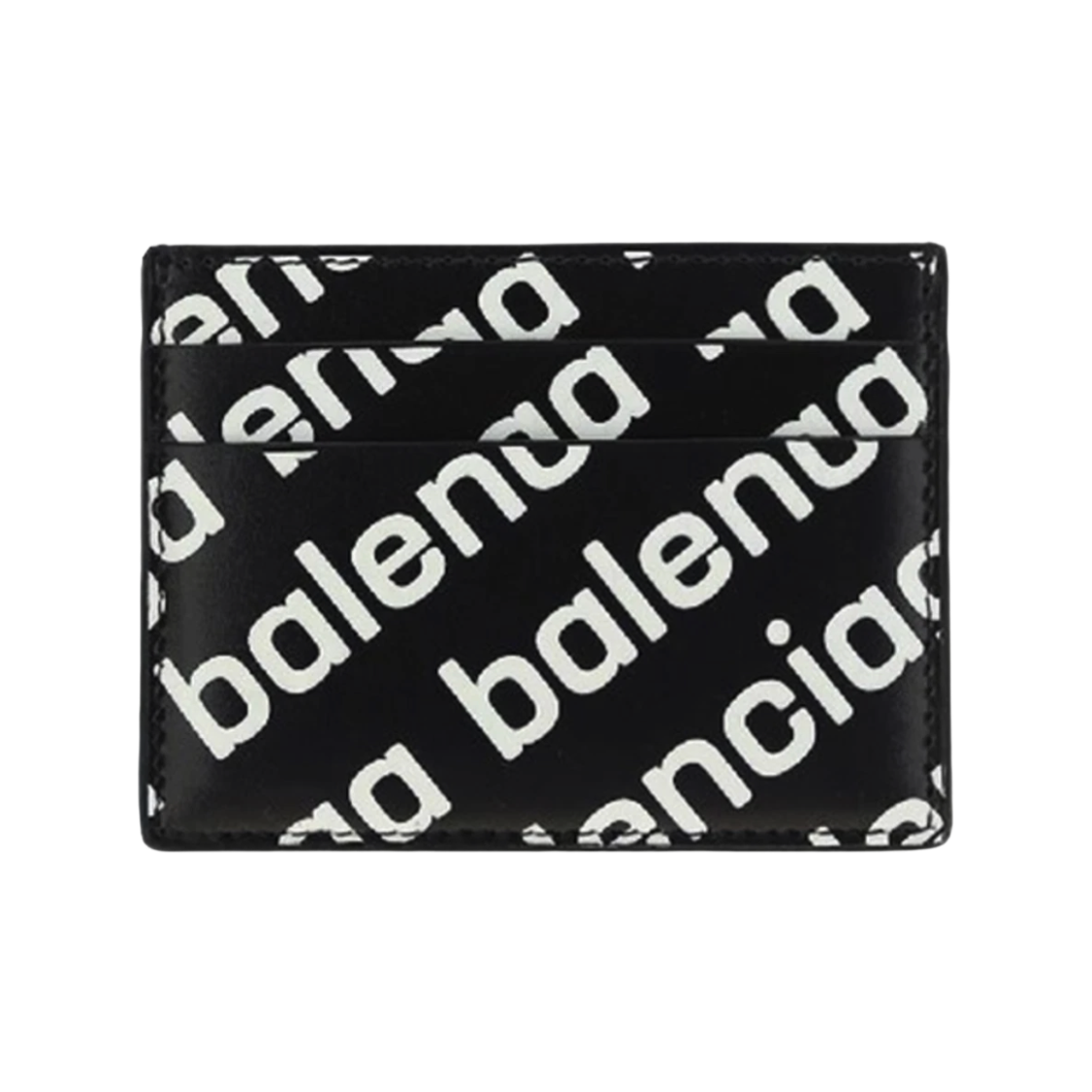 594309_23V63_1073_21F [25% 쿠폰] Balenciaga Diagonal Logo Calfskin Card Holder Black