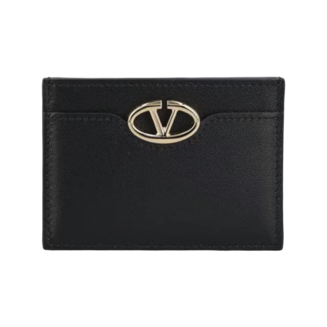 5W2P0AD3 MIM 0NO 24F [25% 쿠폰] Valentino V-Logo Leather Card Holder Black