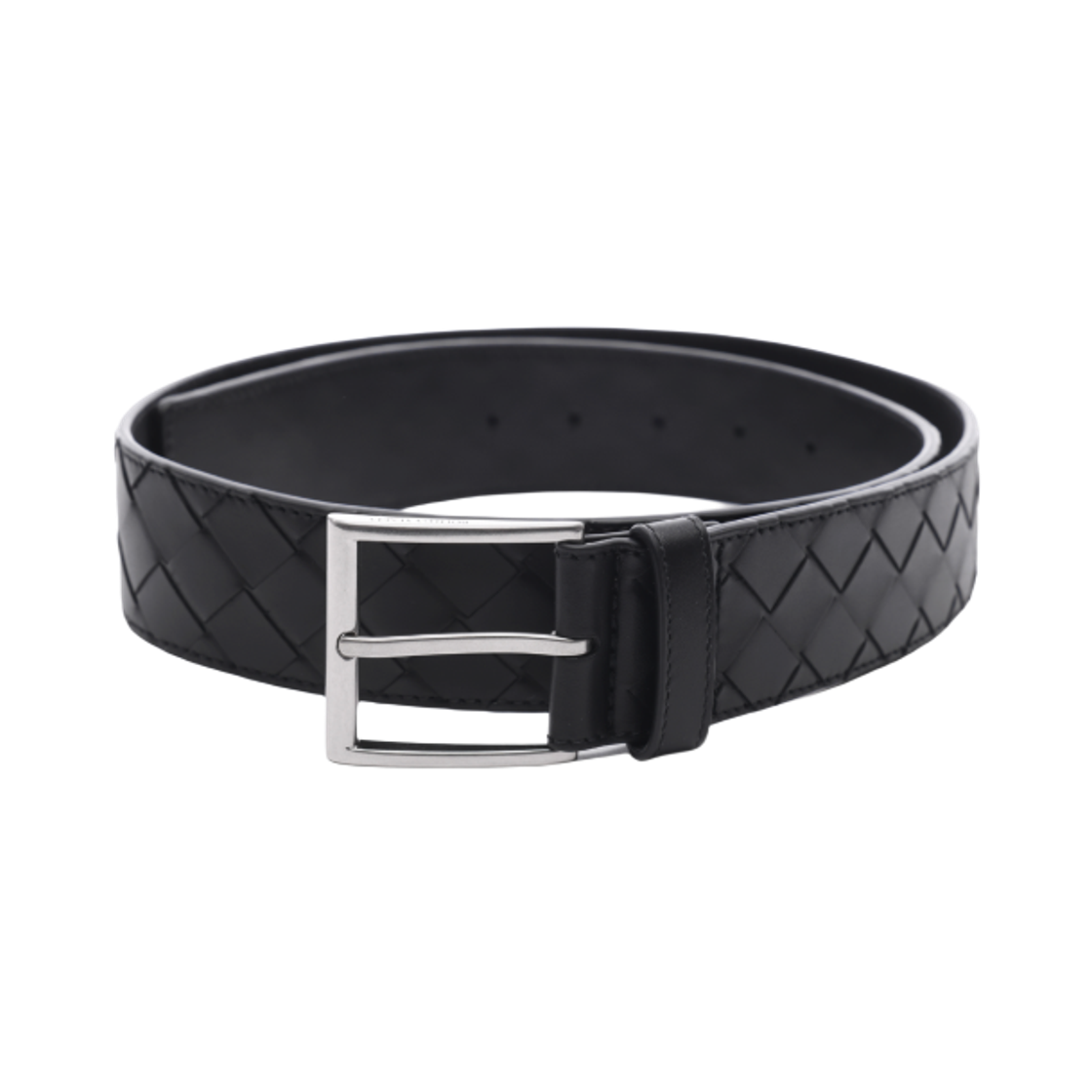 629844 V3US3 8803 25F [25% 쿠폰] Bottega Veneta Intrecciato Belt Black