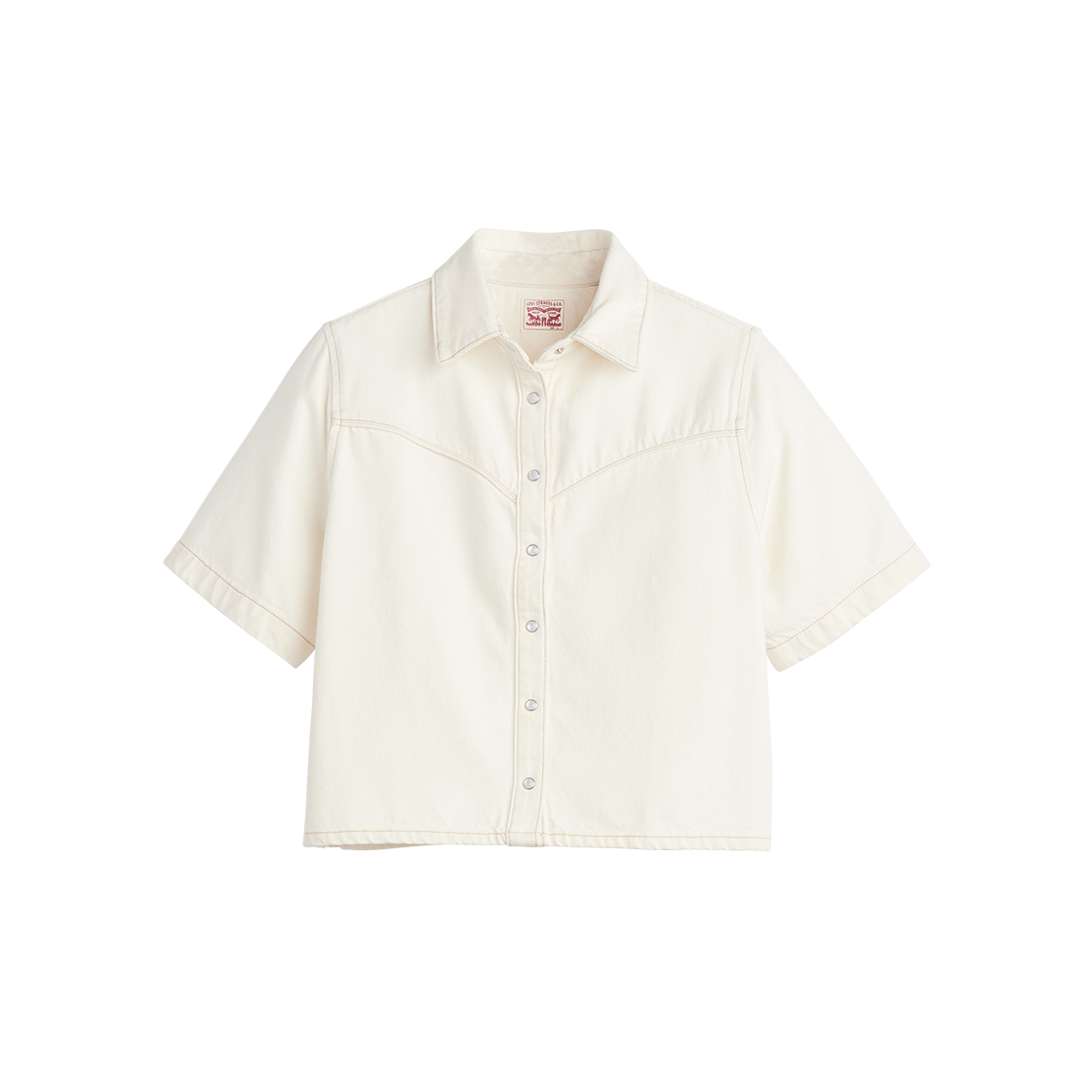 리바이스 로건 숏슬리브 데님 셔츠 화이트(Levi's Logan Short Sleeve Denim Shirt White)